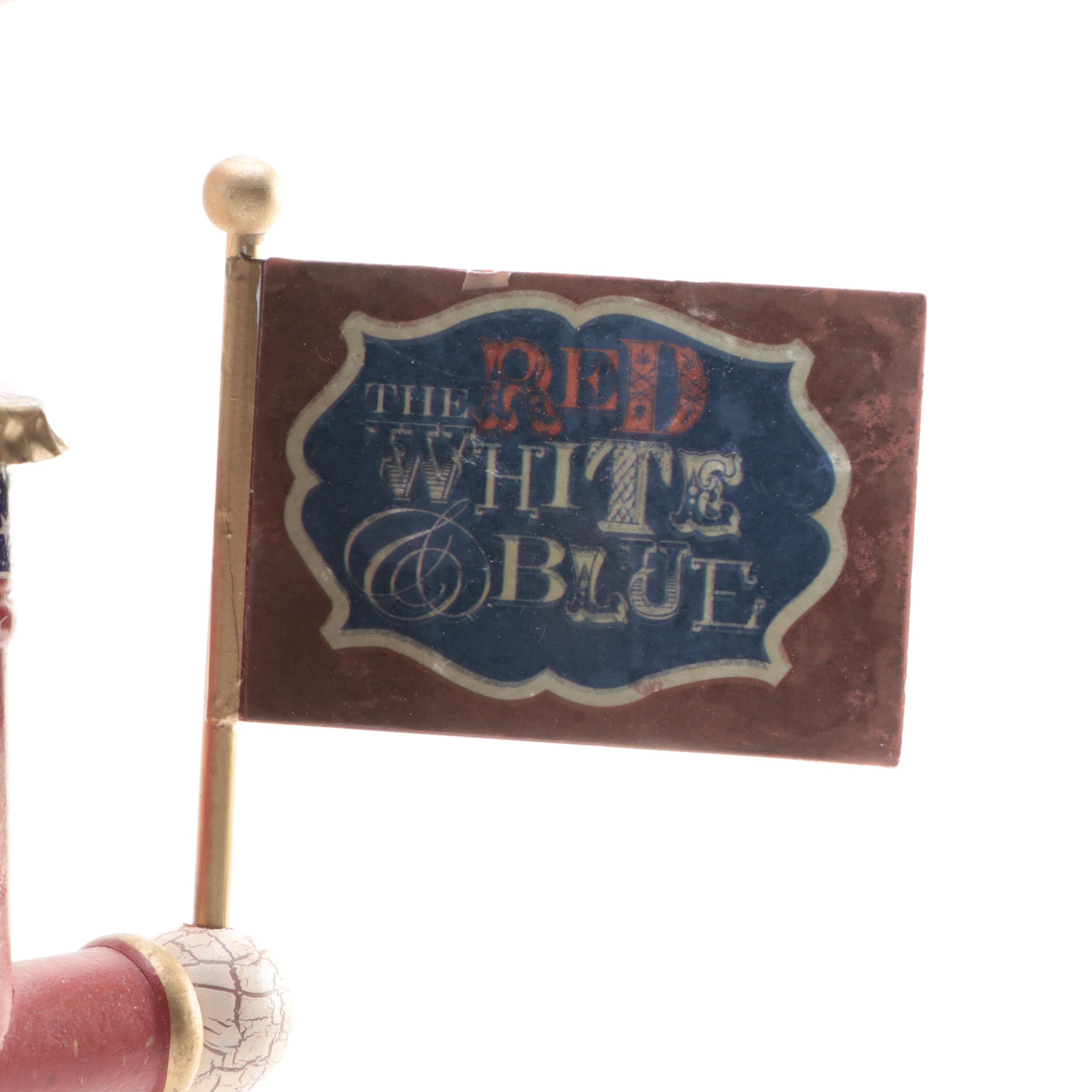 Terry's Village Fisherman,  Fourth of July, Bird Watcher, Military Nutcrackers