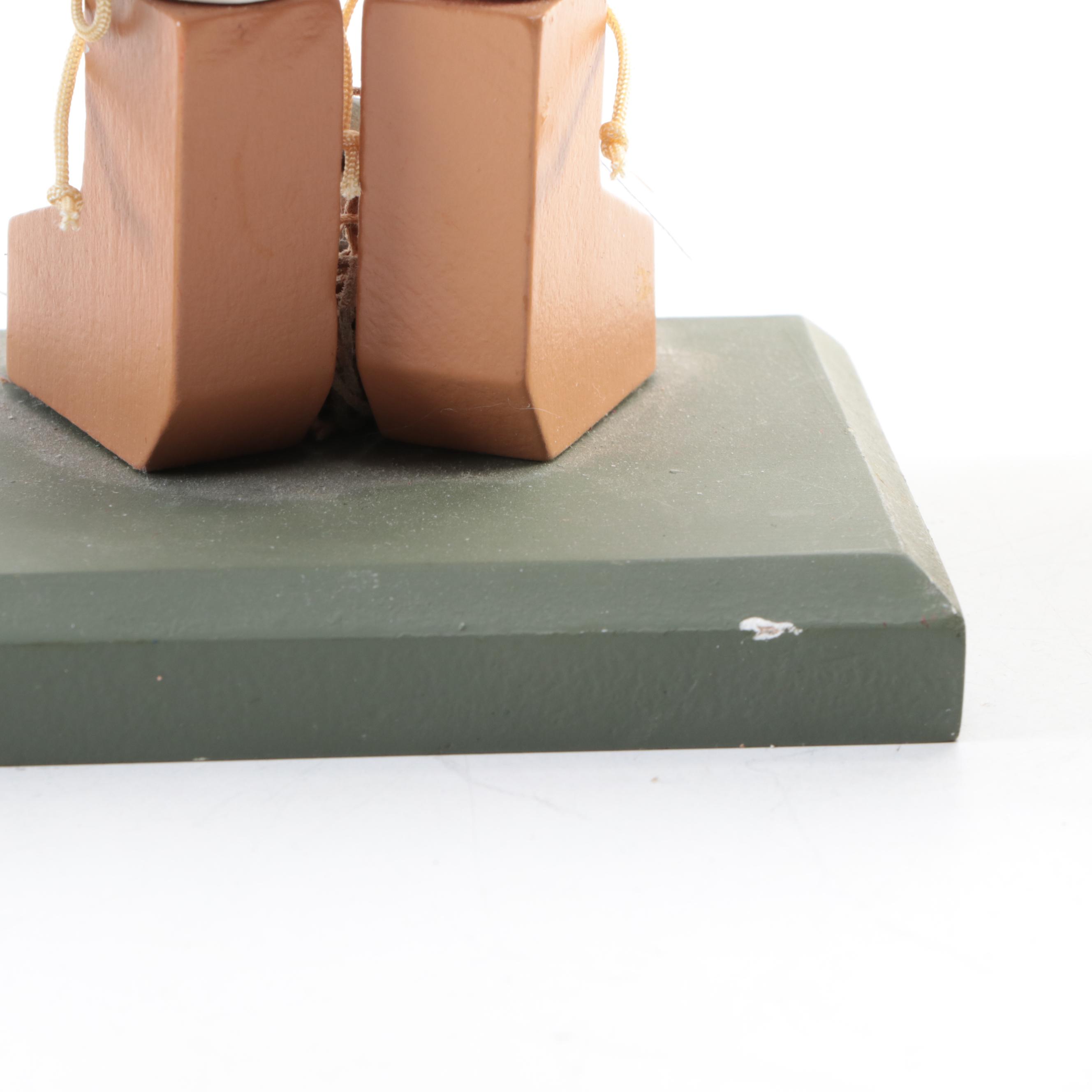 Terry's Village Fisherman,  Fourth of July, Bird Watcher, Military Nutcrackers