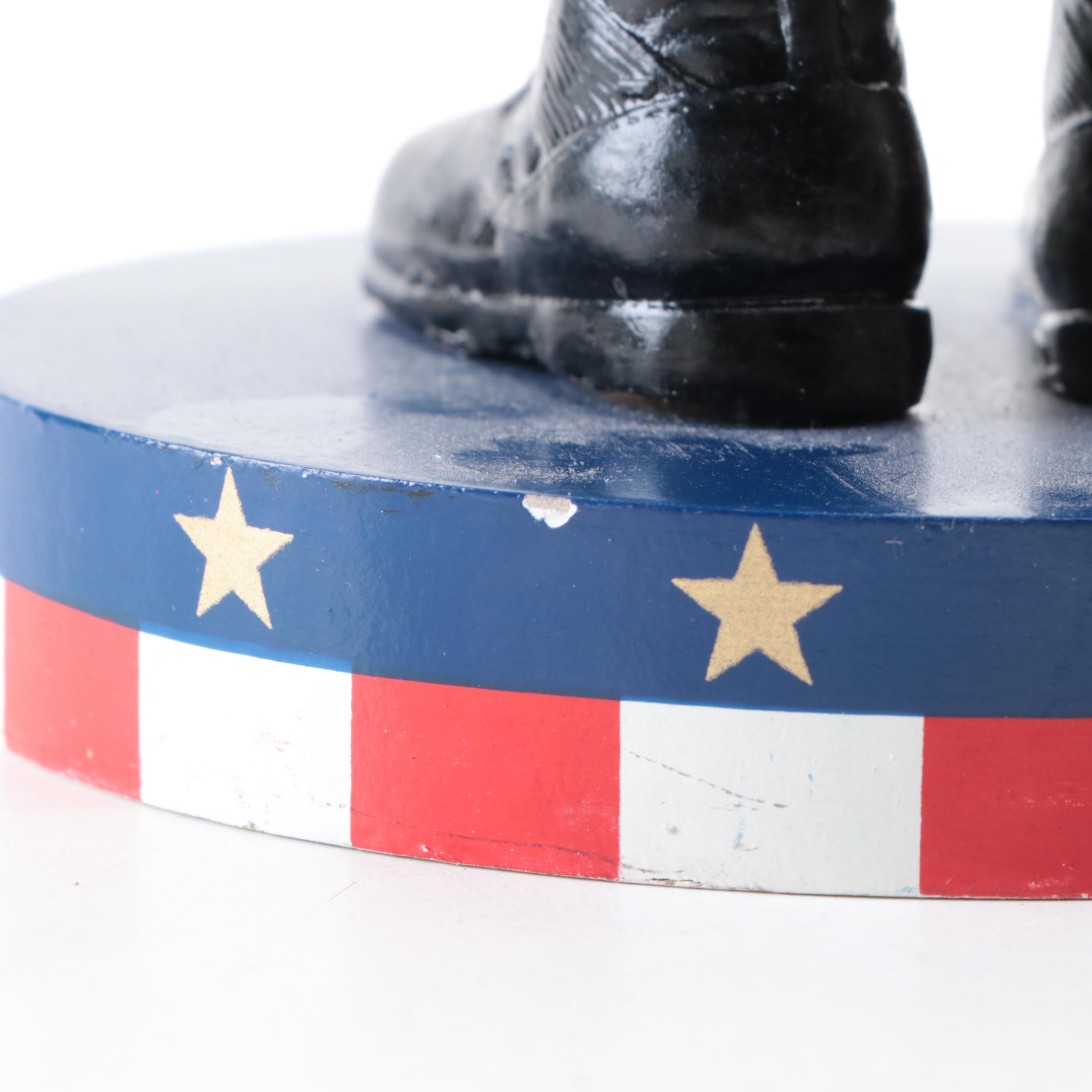 Terry's Village Fisherman,  Fourth of July, Bird Watcher, Military Nutcrackers