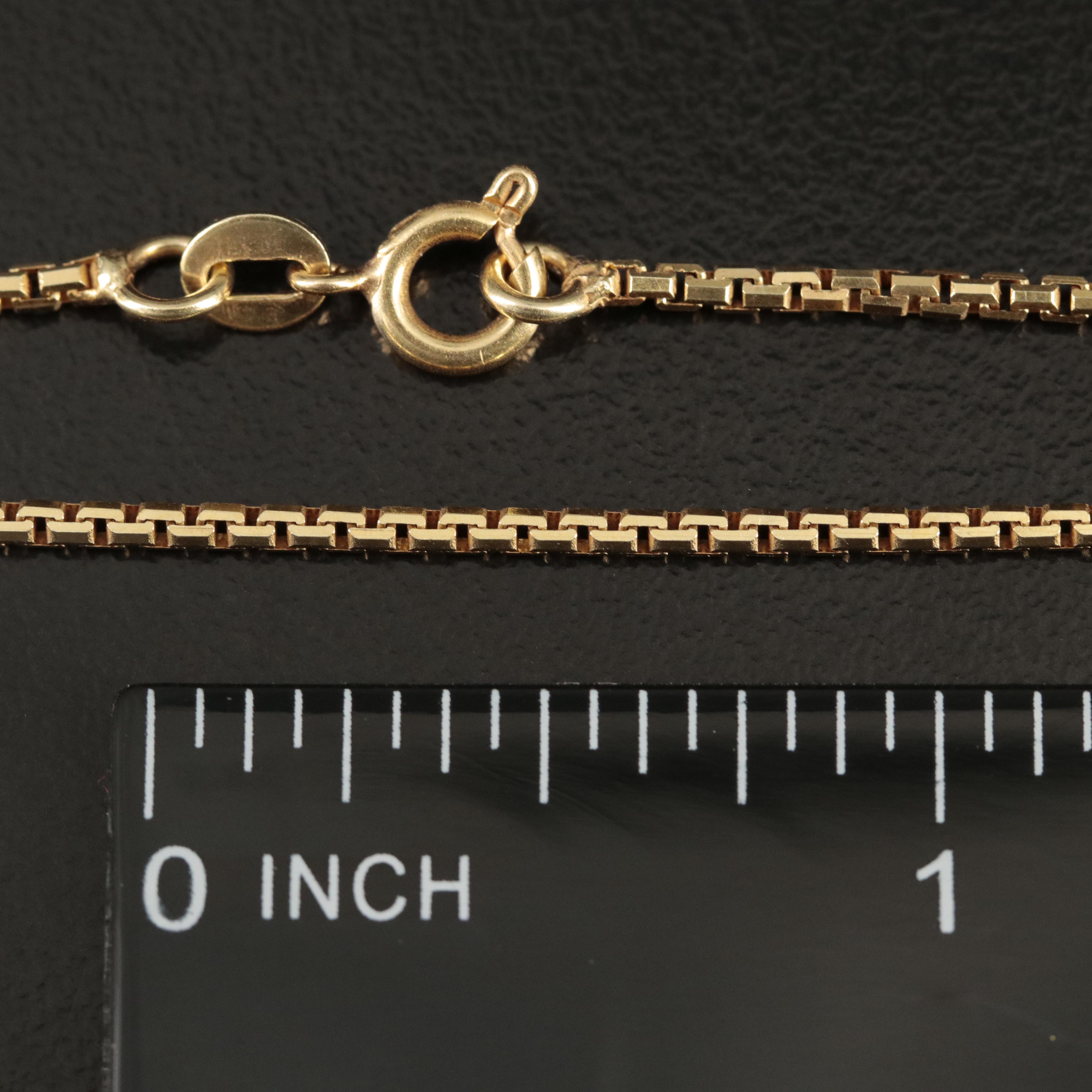Italian 14K Boston Chain Necklace