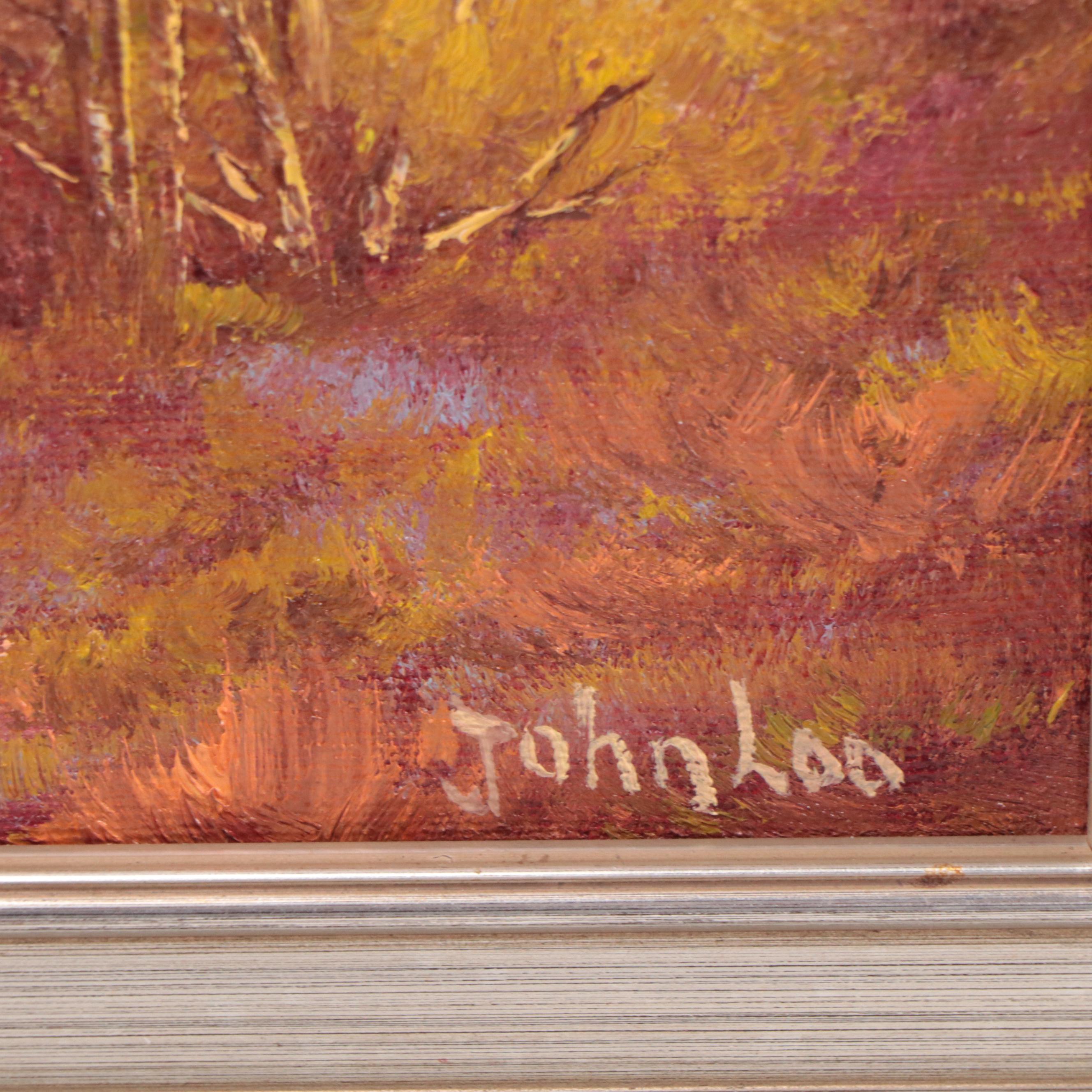 John Loo Arizona Desert Landscape Oil Painting