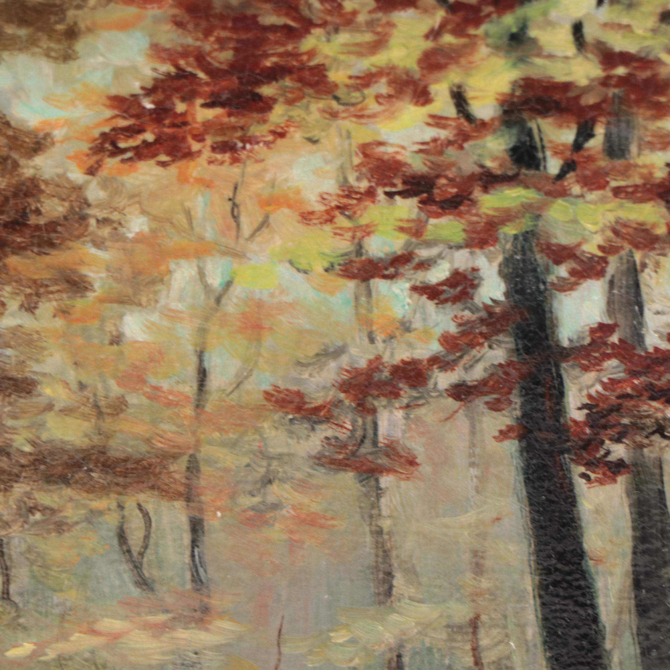 Forest Landscape Oil Painting