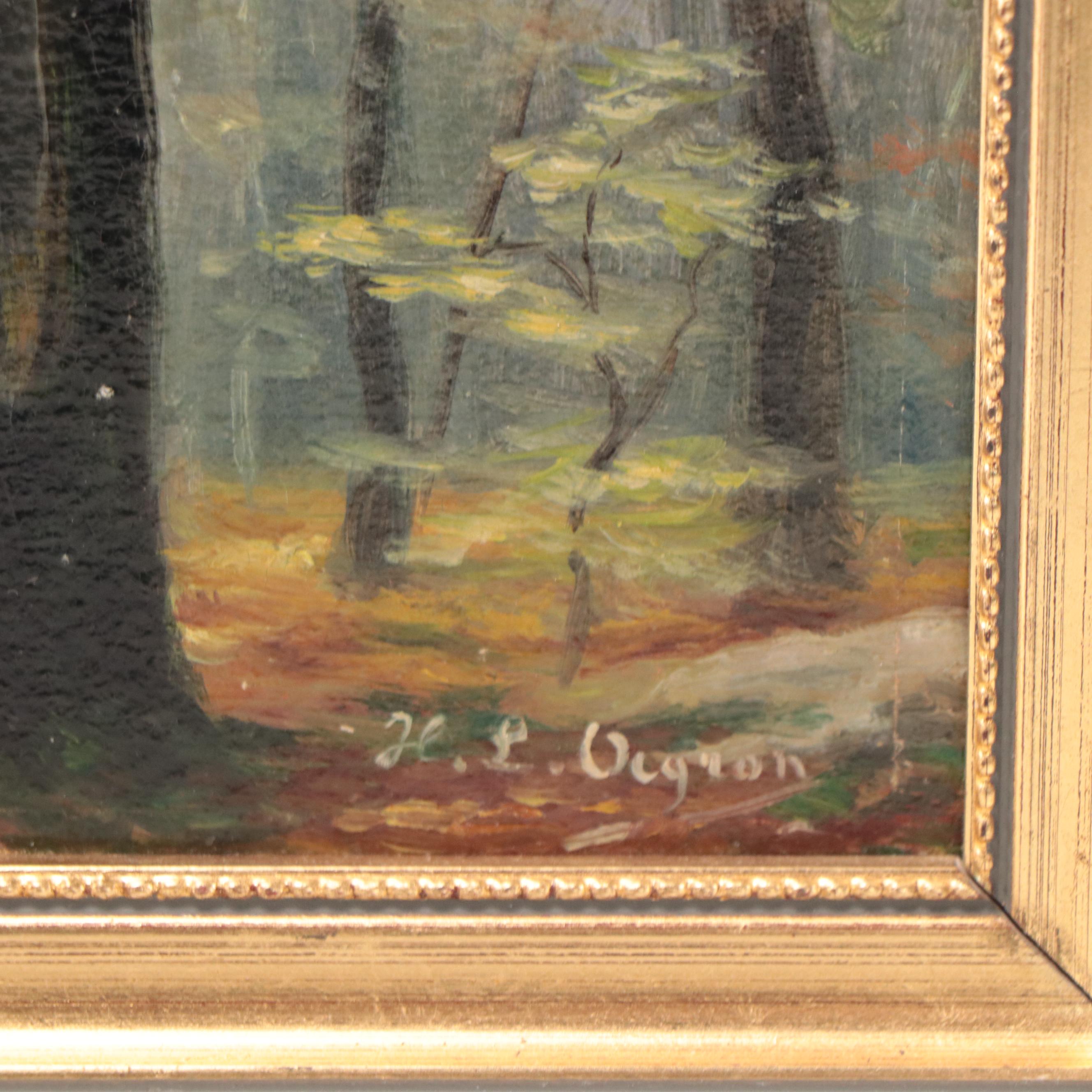 Forest Landscape Oil Painting