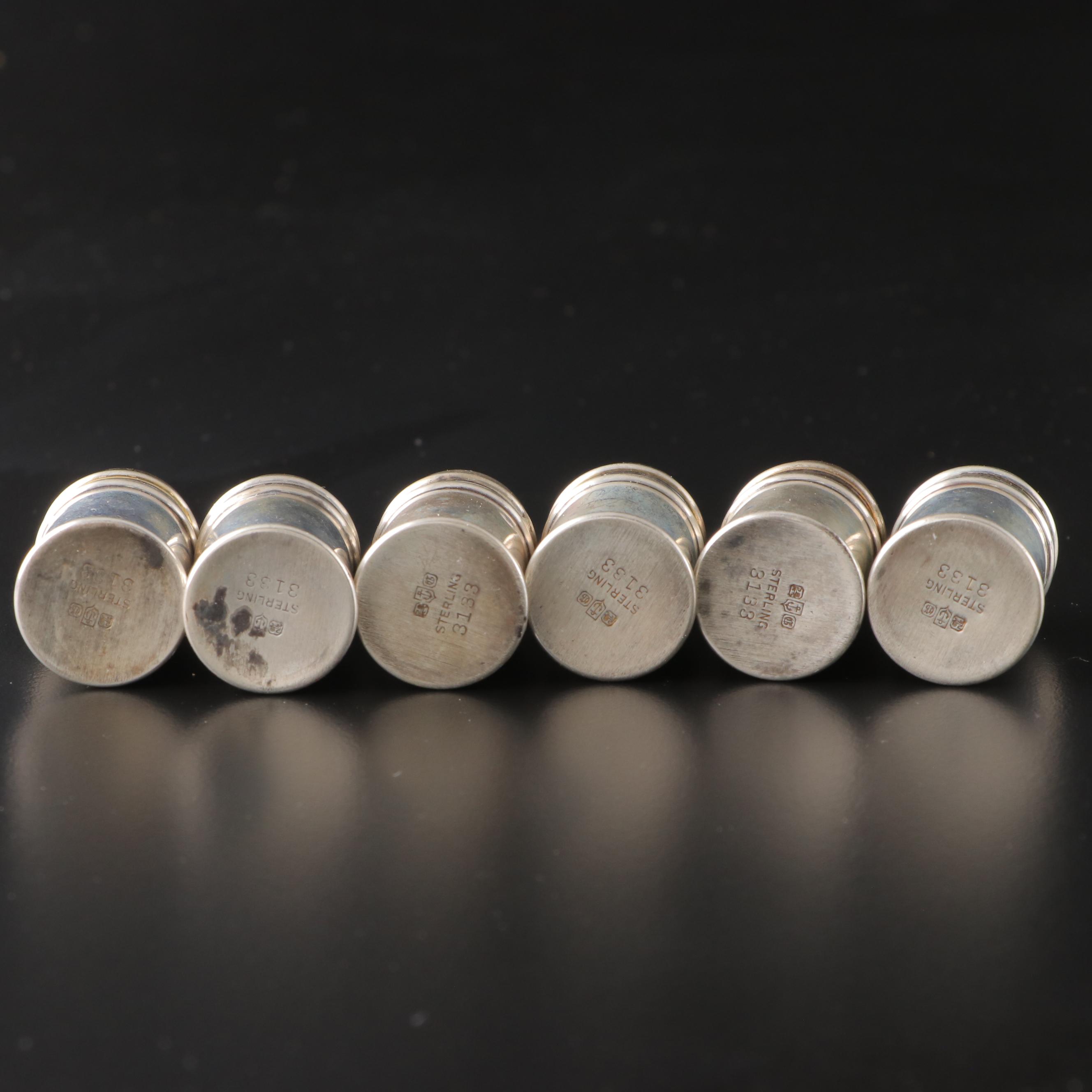 Gorham with Other Sterling Silver and Glass Shakers and Salt Cellars with Spoons