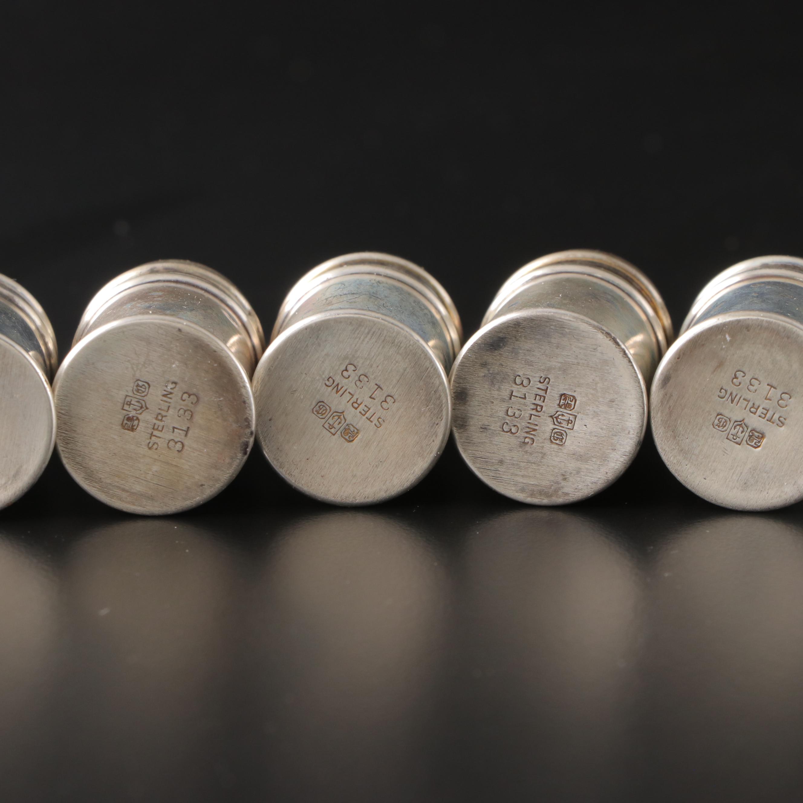 Gorham with Other Sterling Silver and Glass Shakers and Salt Cellars with Spoons