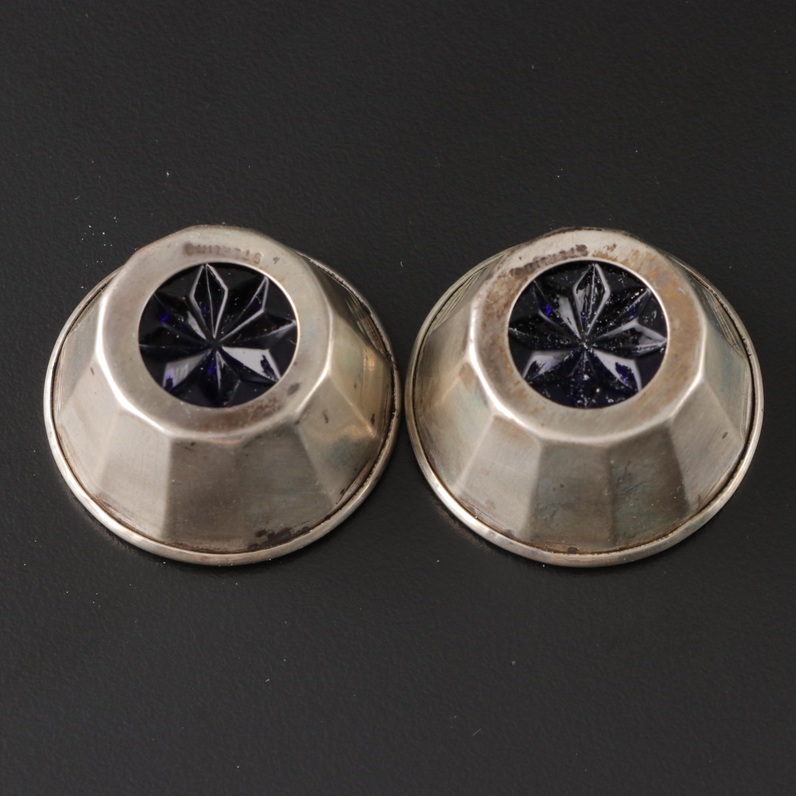 Gorham with Other Sterling Silver and Glass Shakers and Salt Cellars with Spoons