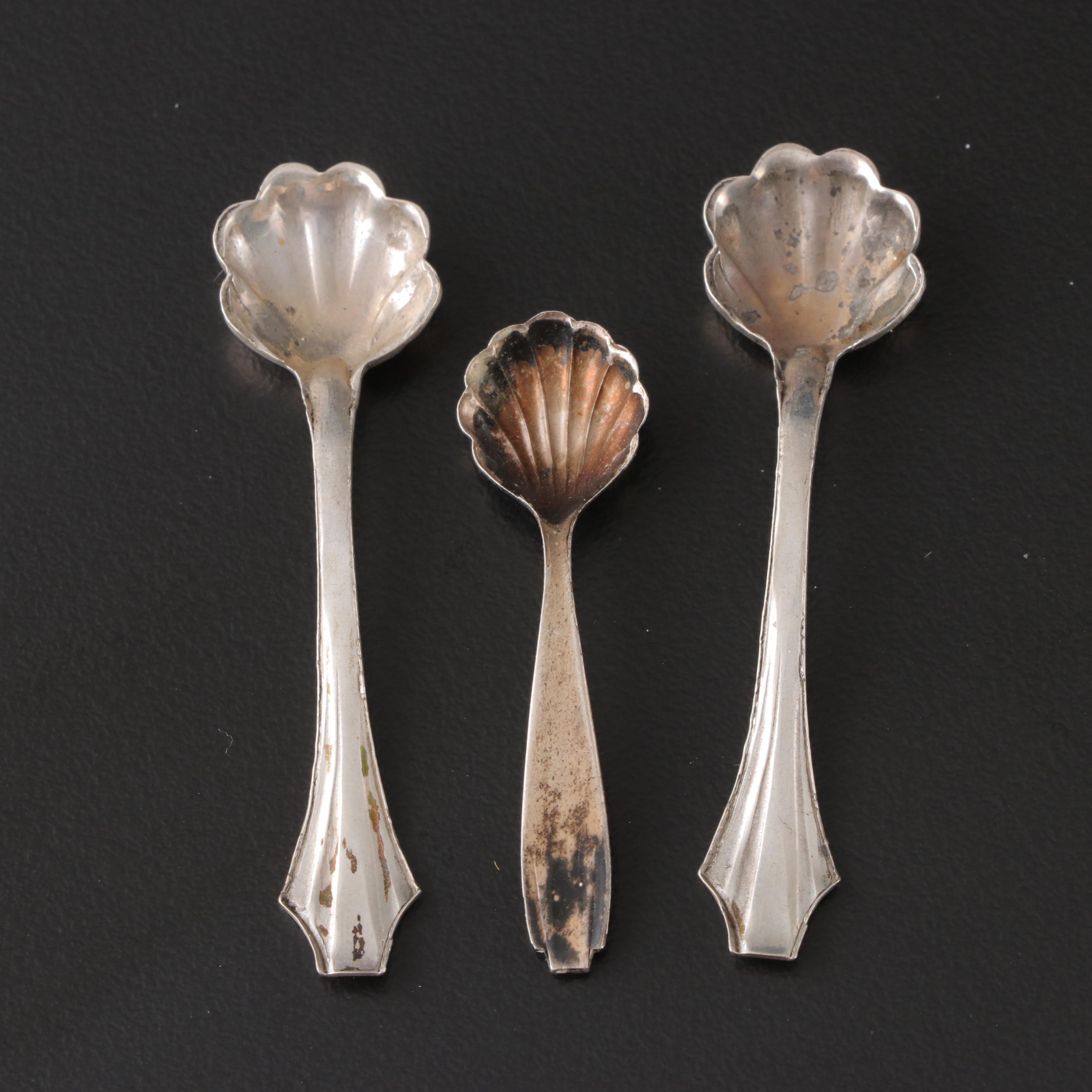 Gorham with Other Sterling Silver and Glass Shakers and Salt Cellars with Spoons