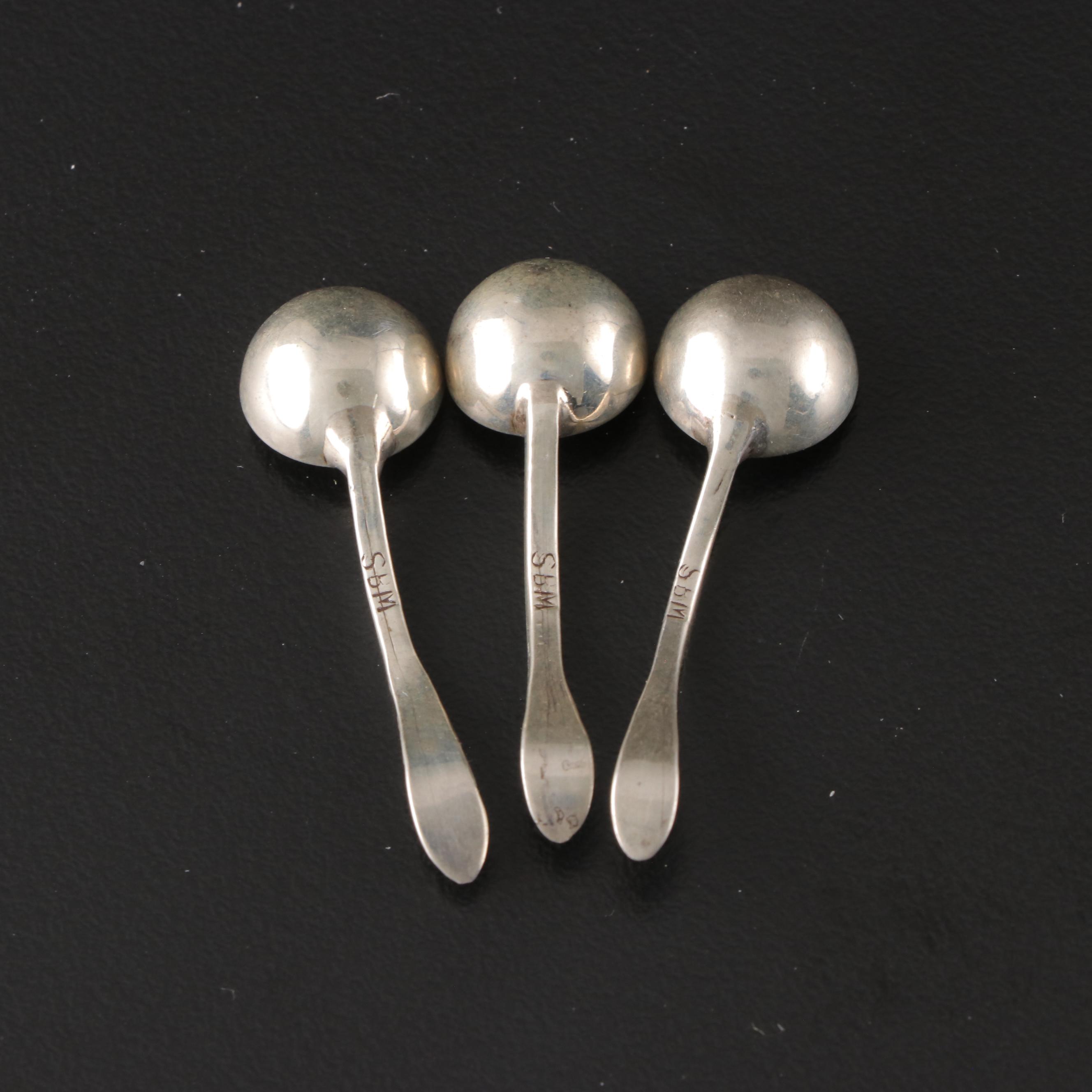 Gorham with Other Sterling Silver and Glass Shakers and Salt Cellars with Spoons