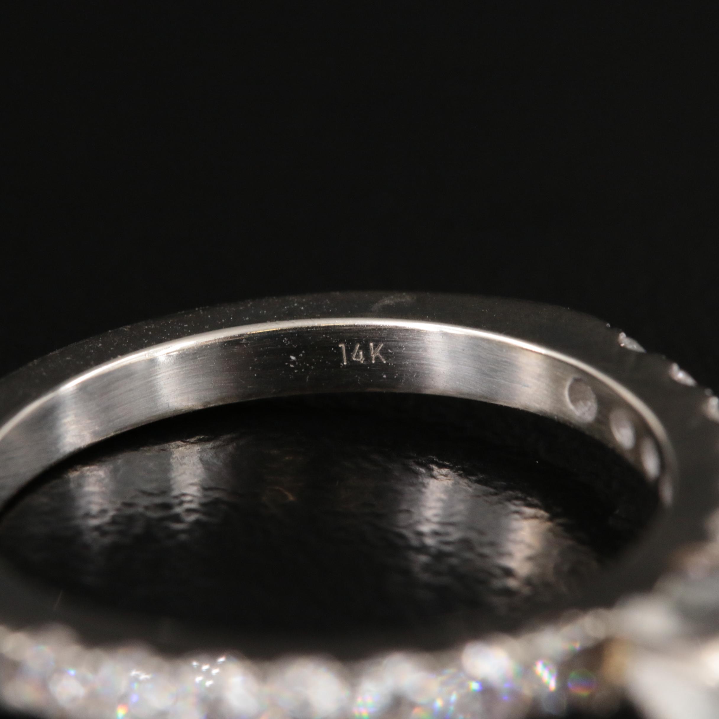 14K 3.12 CTW Lab Grown Diamond Ring with Platinum Head and IGI Report