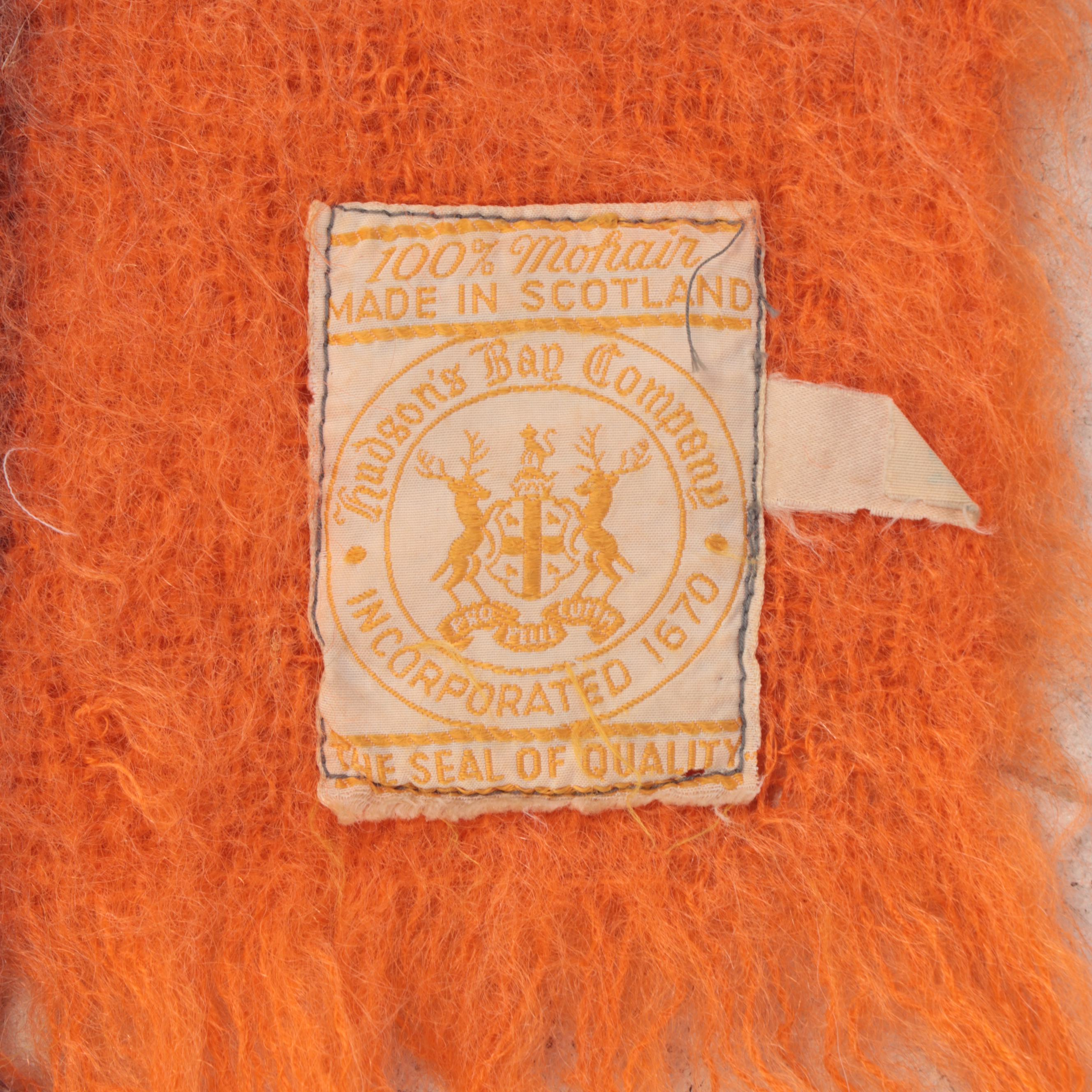 Hudson's Bay Company Scottish Mohair Check Throw Blanket