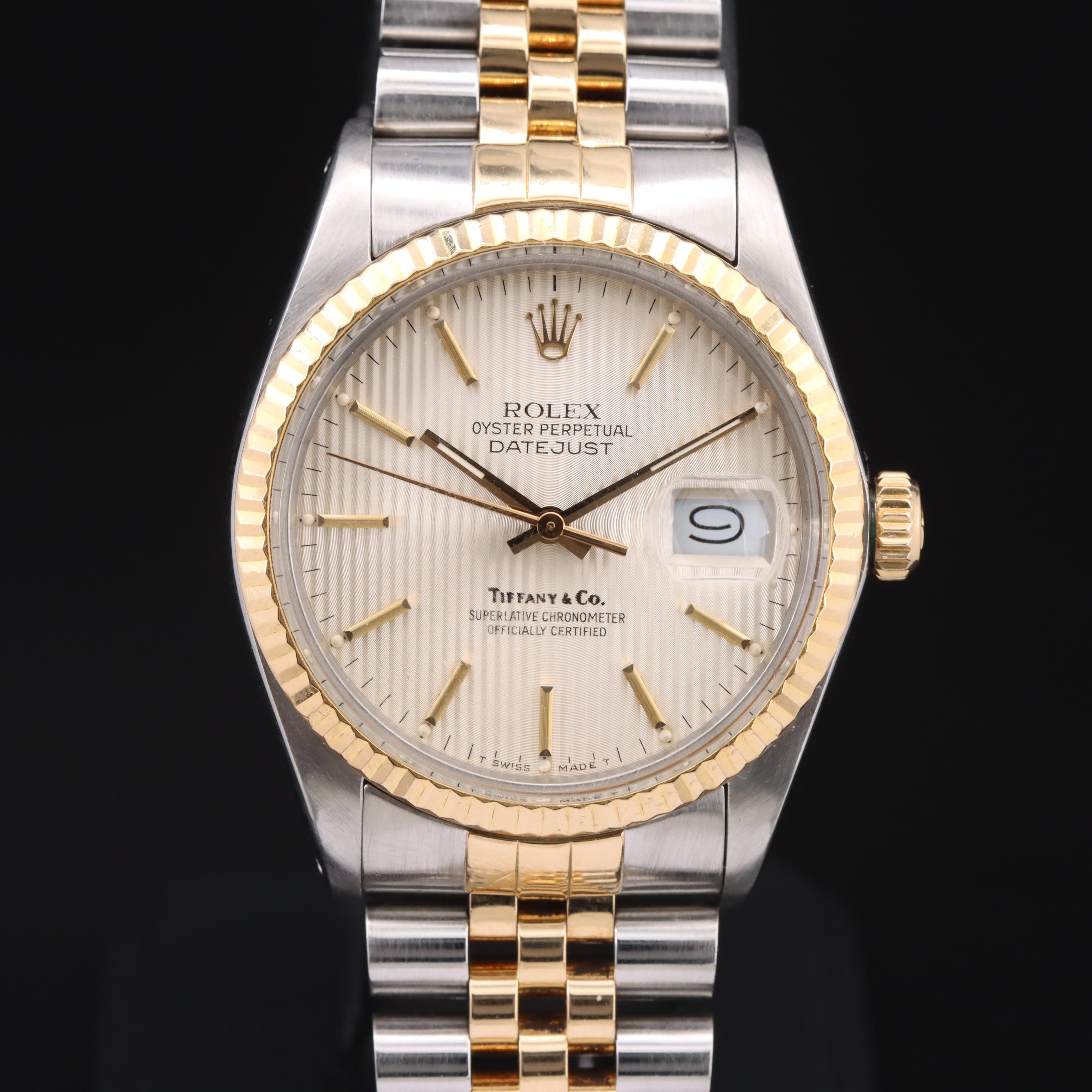 1985 Rolex Oyster Perpetual Datejust for Tiffany & Co. Watch