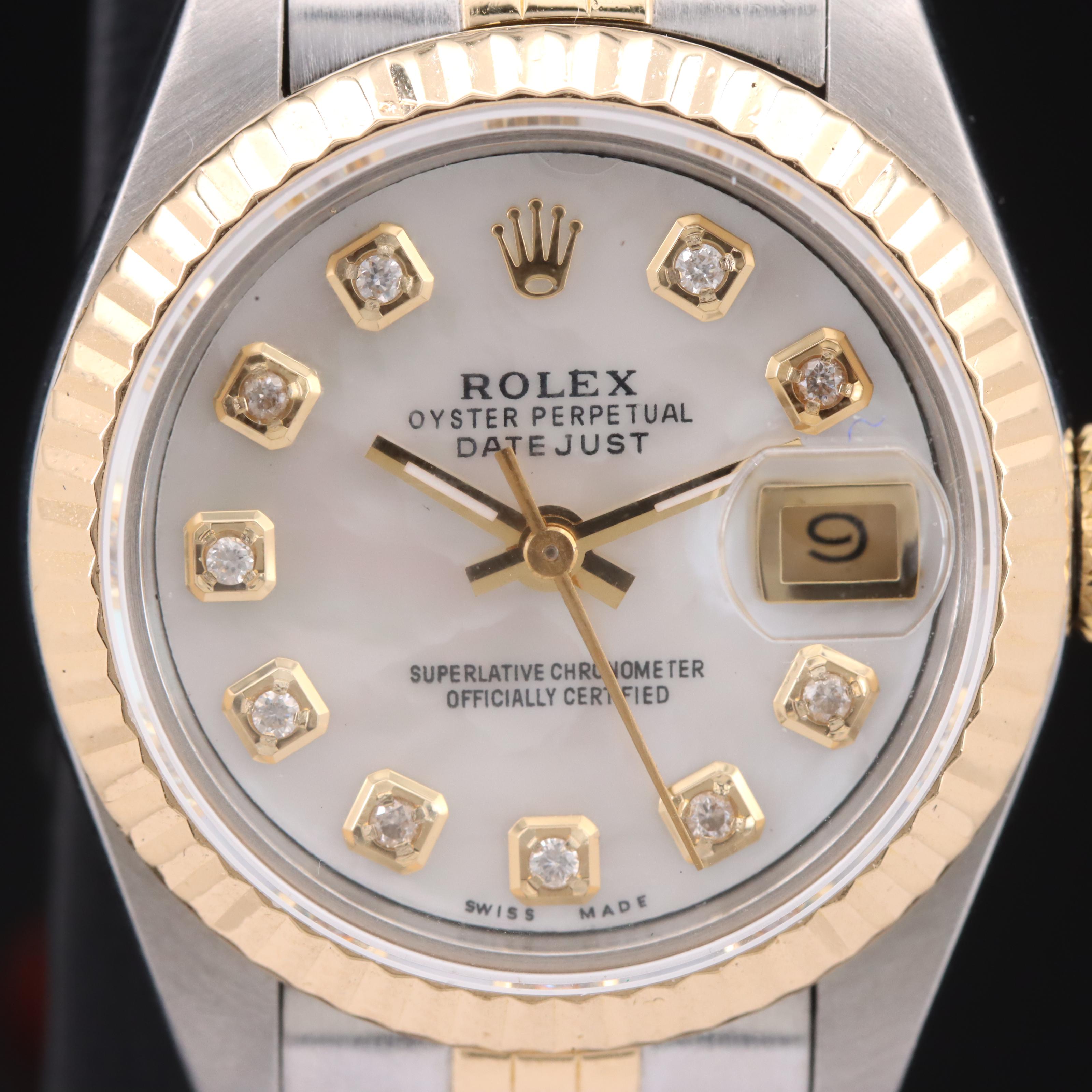 1993 - 1994 Rolex Oyster Perpetual Datejust 18K and Stainless Steel Watch