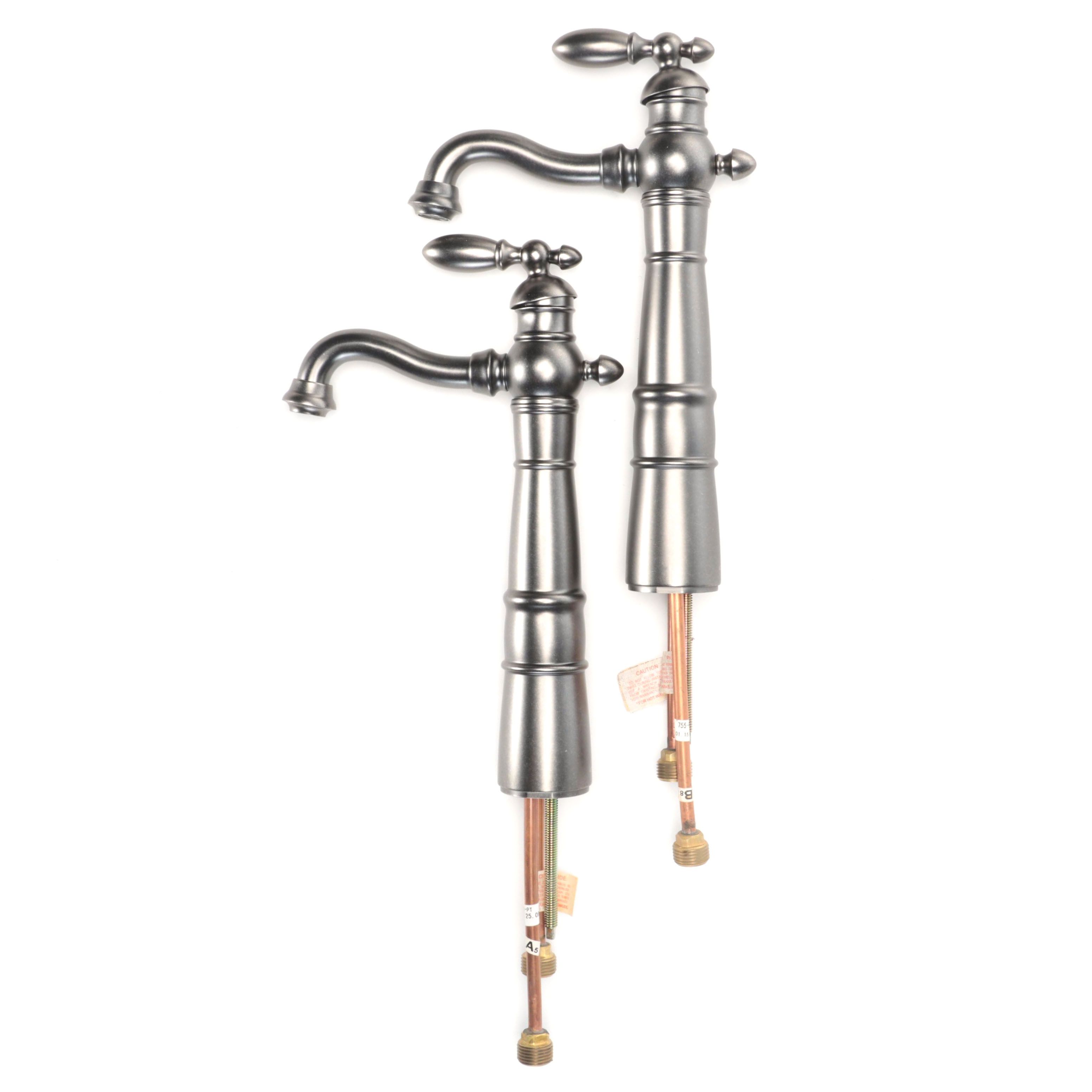 Delta Aged Pewter Victorian Single Handle Vessel Faucets