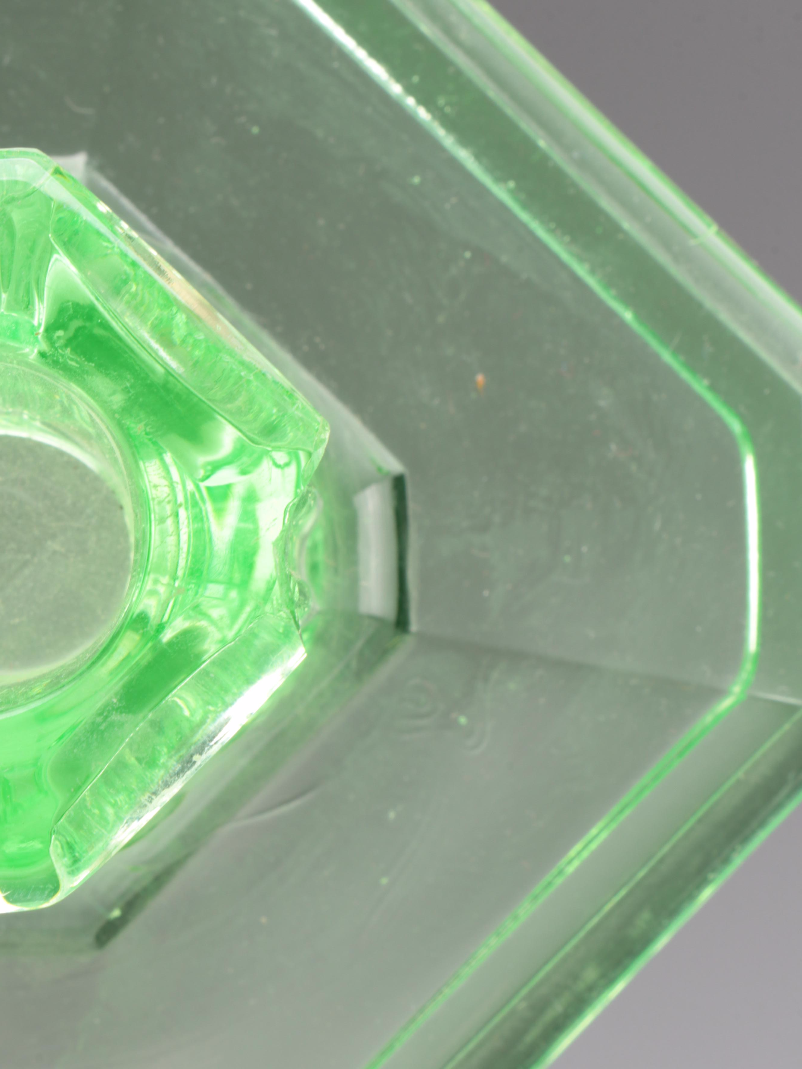 Hazel Atlas with Other Uranium and Clear Glass Canisters and Tableware