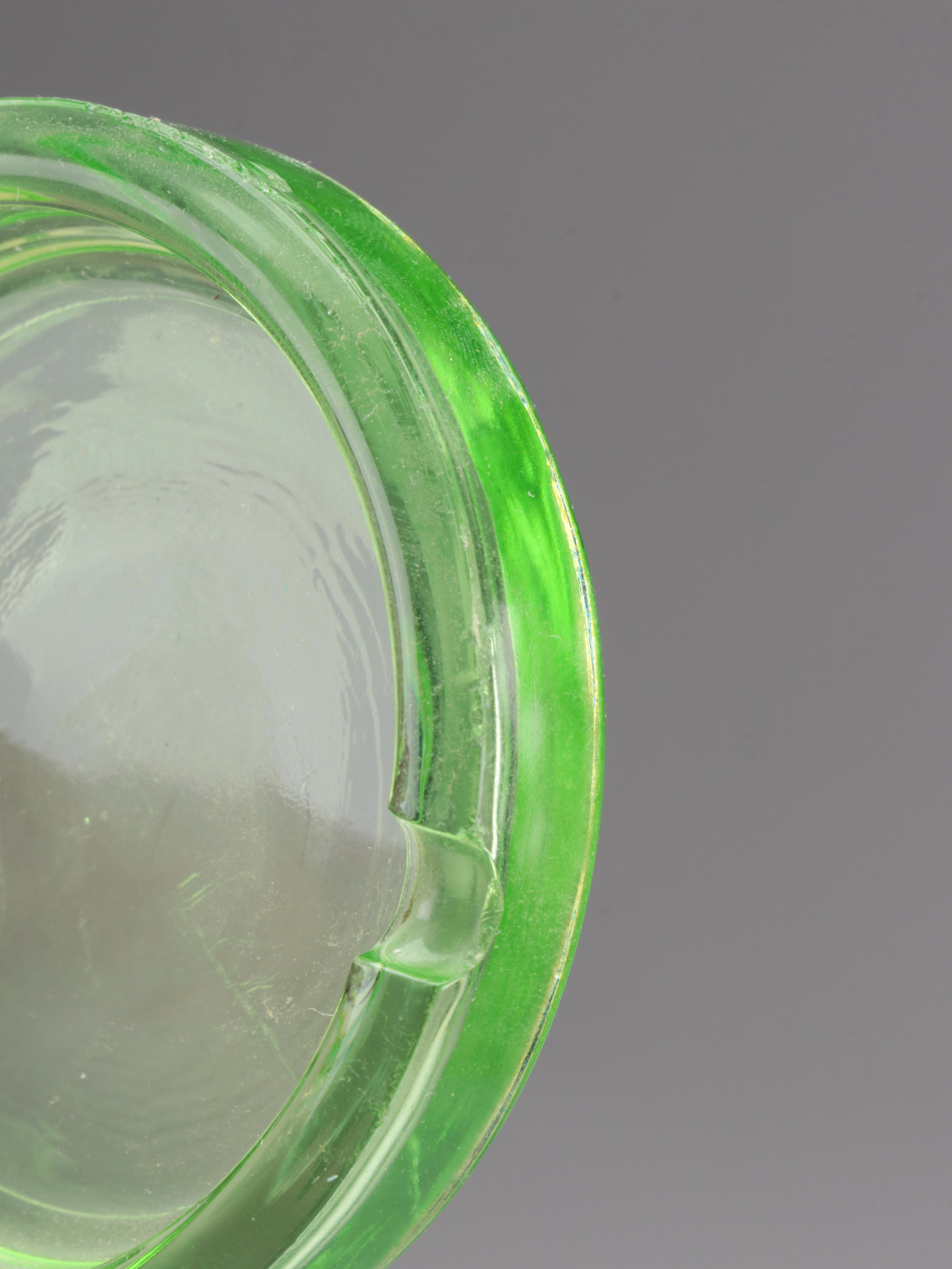 Hazel Atlas with Other Uranium and Clear Glass Canisters and Tableware