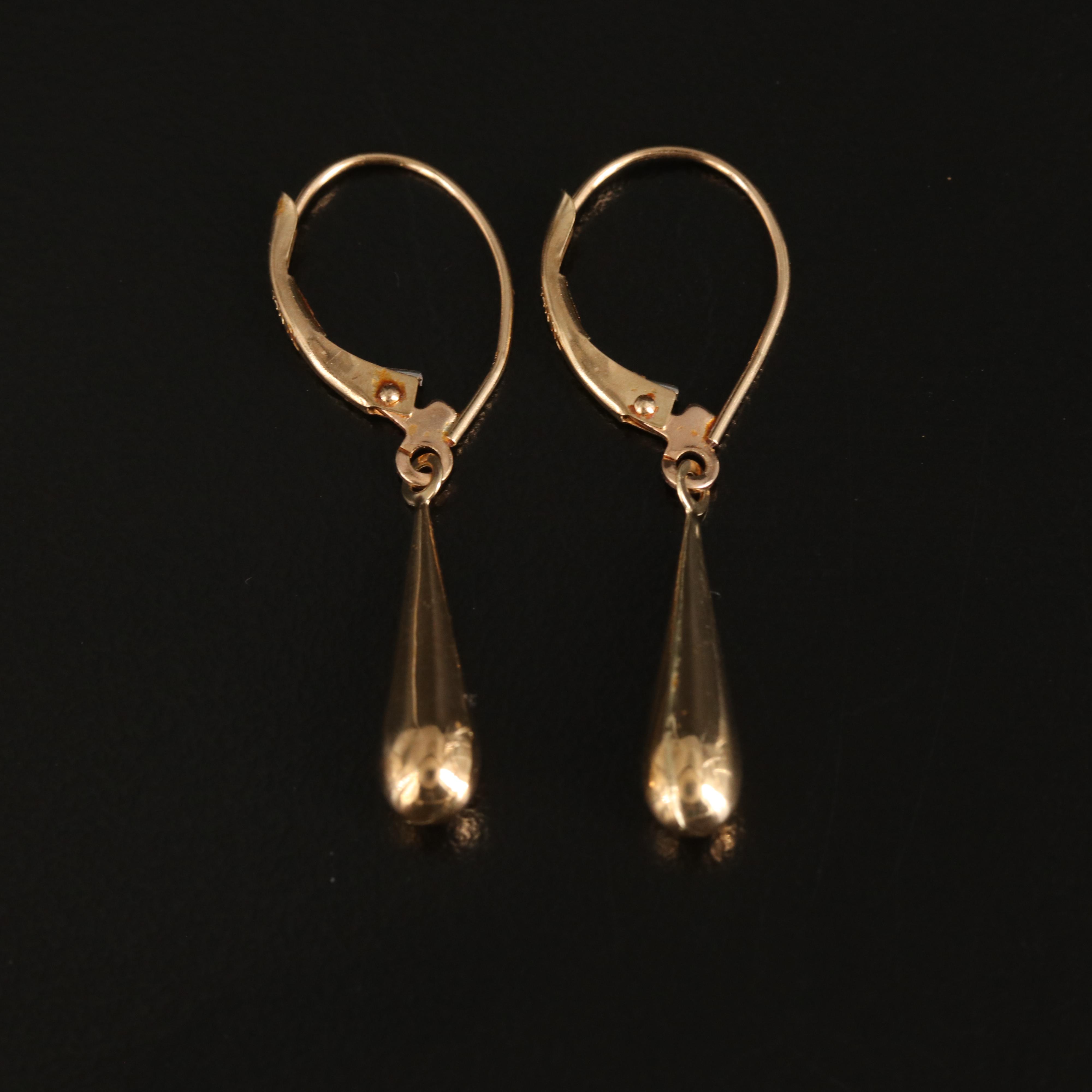 14K Teardrop Earrings