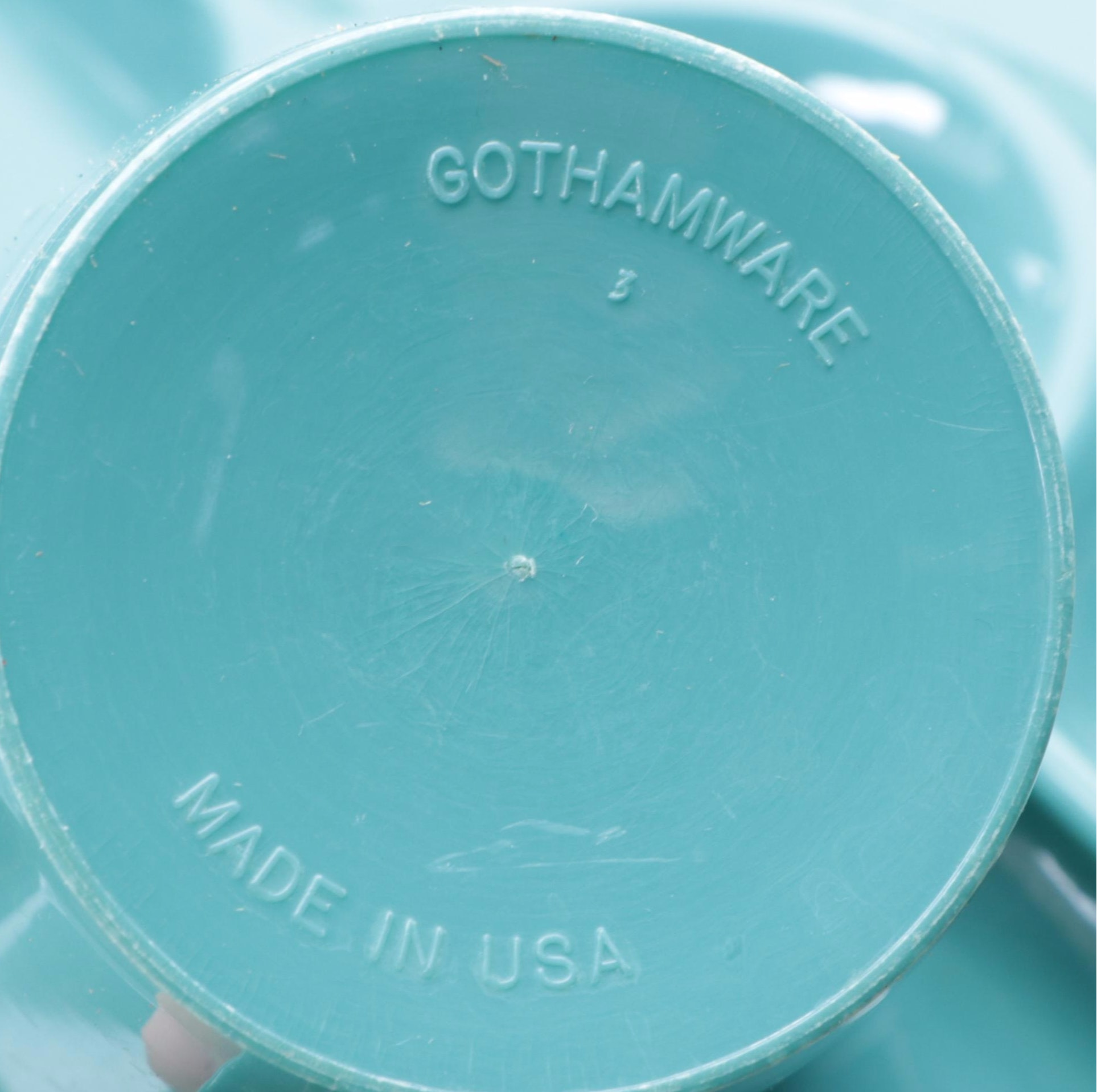 Woven Split Wood Picnic Basket with Gothamware Plastic Plates and Cups