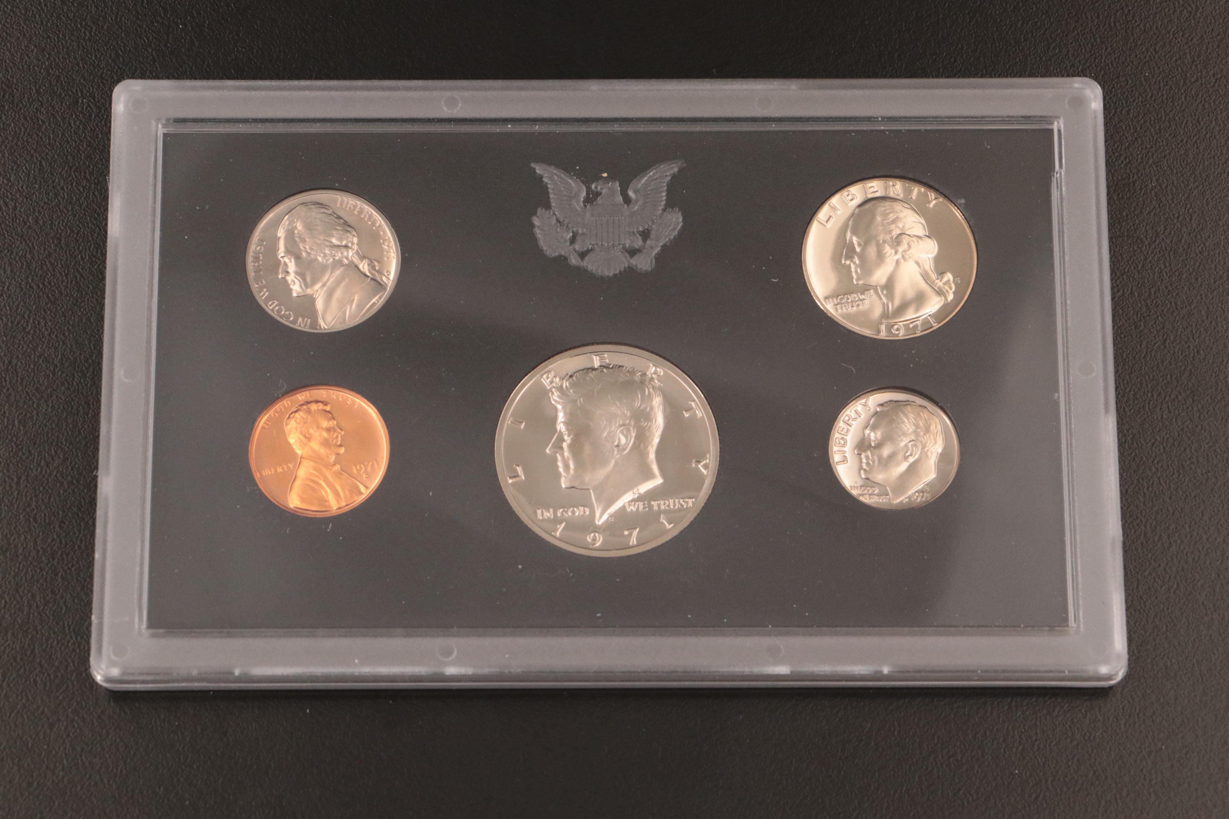 Ten U.S. Mint Proof Sets with Special Mint Set