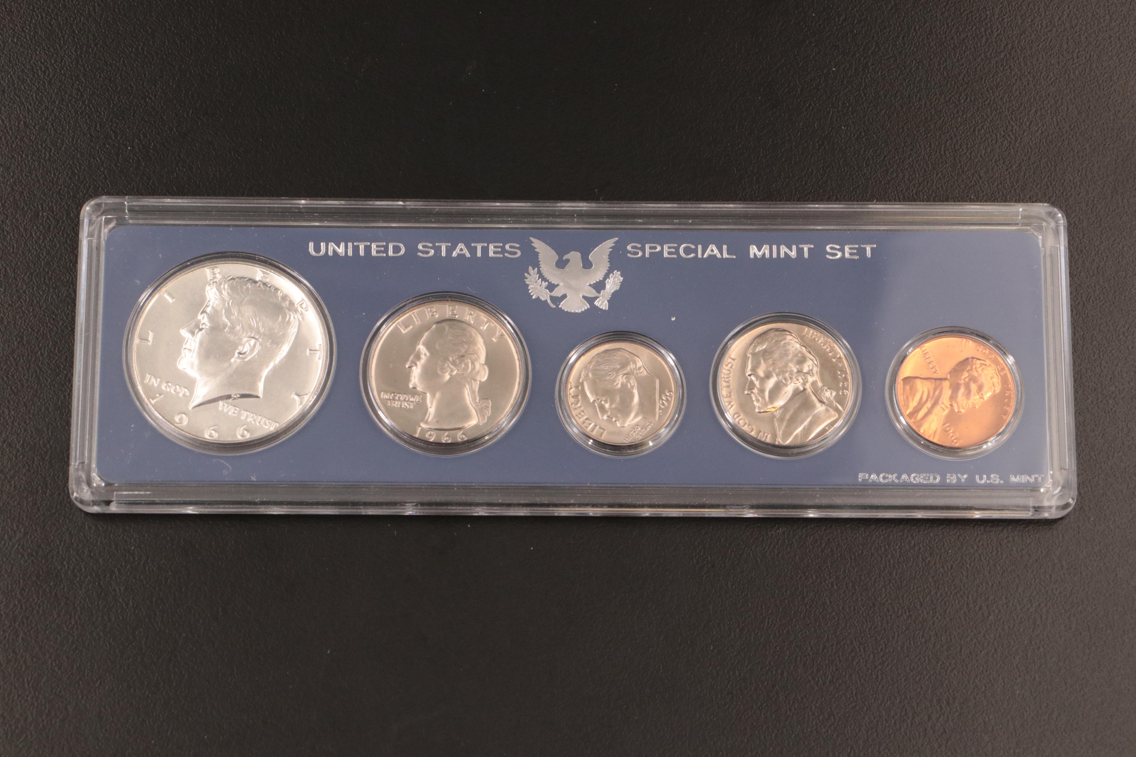Ten U.S. Mint Proof Sets with Special Mint Set