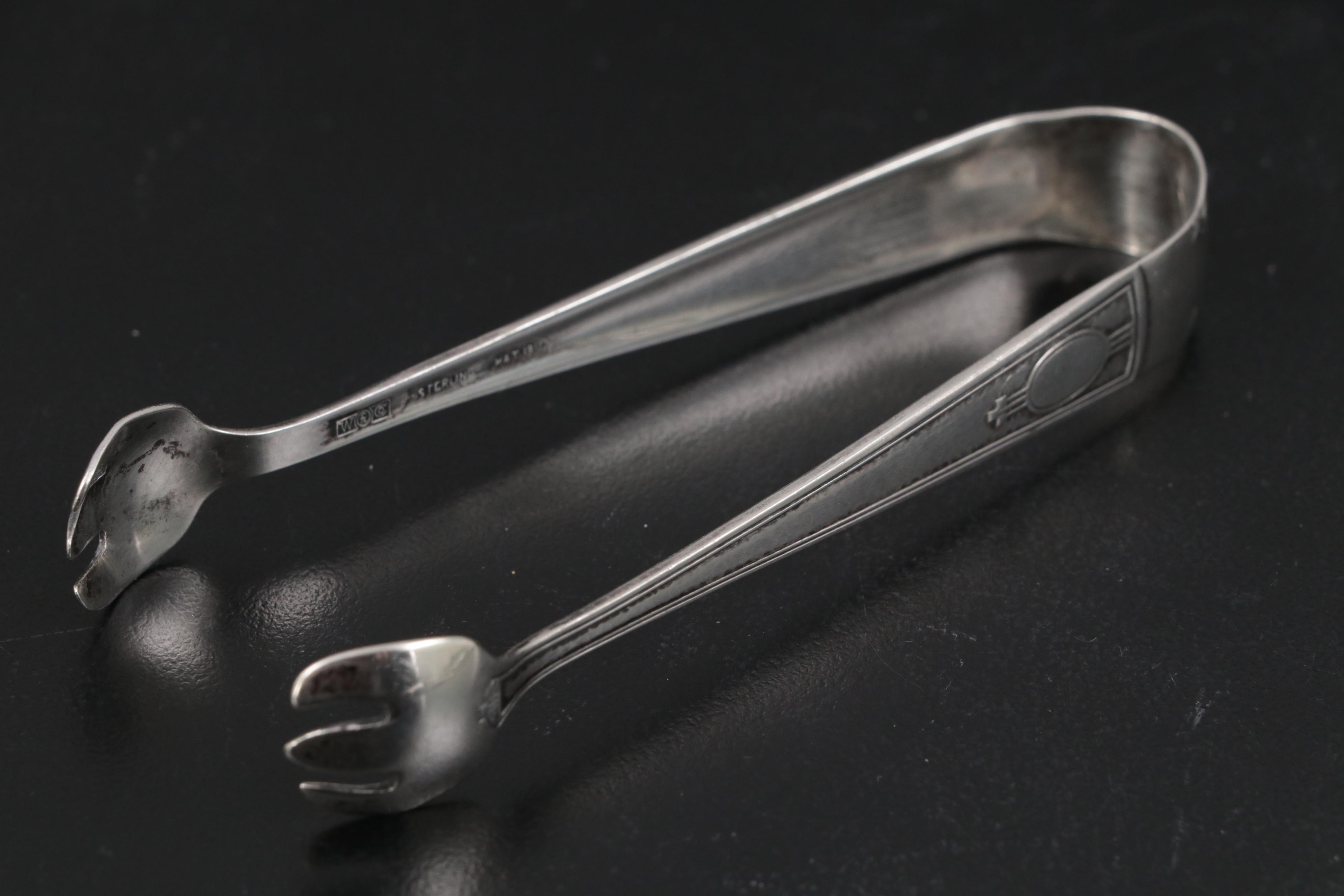 Dominick & Haff Cheese Scoop with Other Sterling, 830 Silver and Plate Utensils