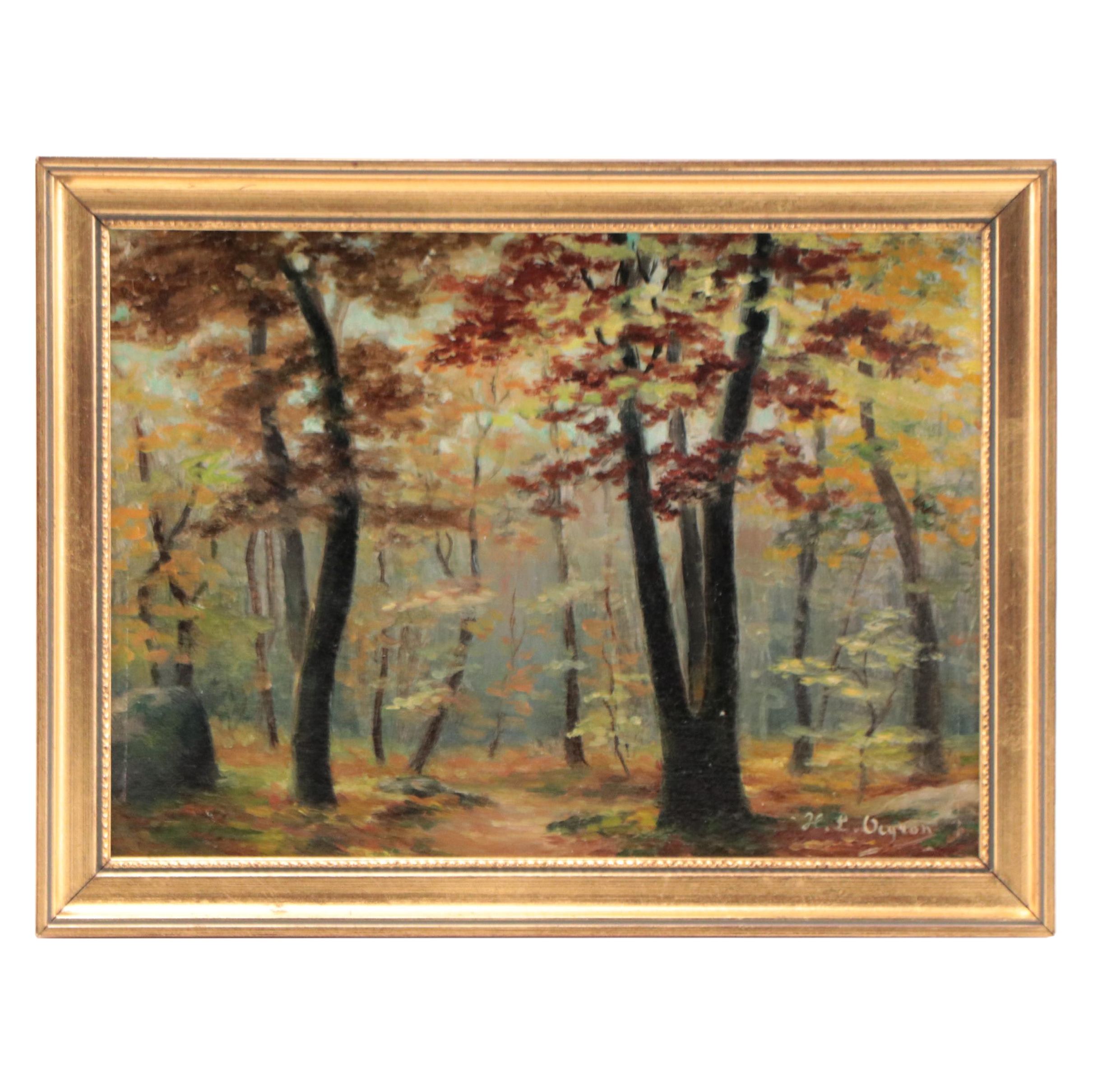 Forest Landscape Oil Painting