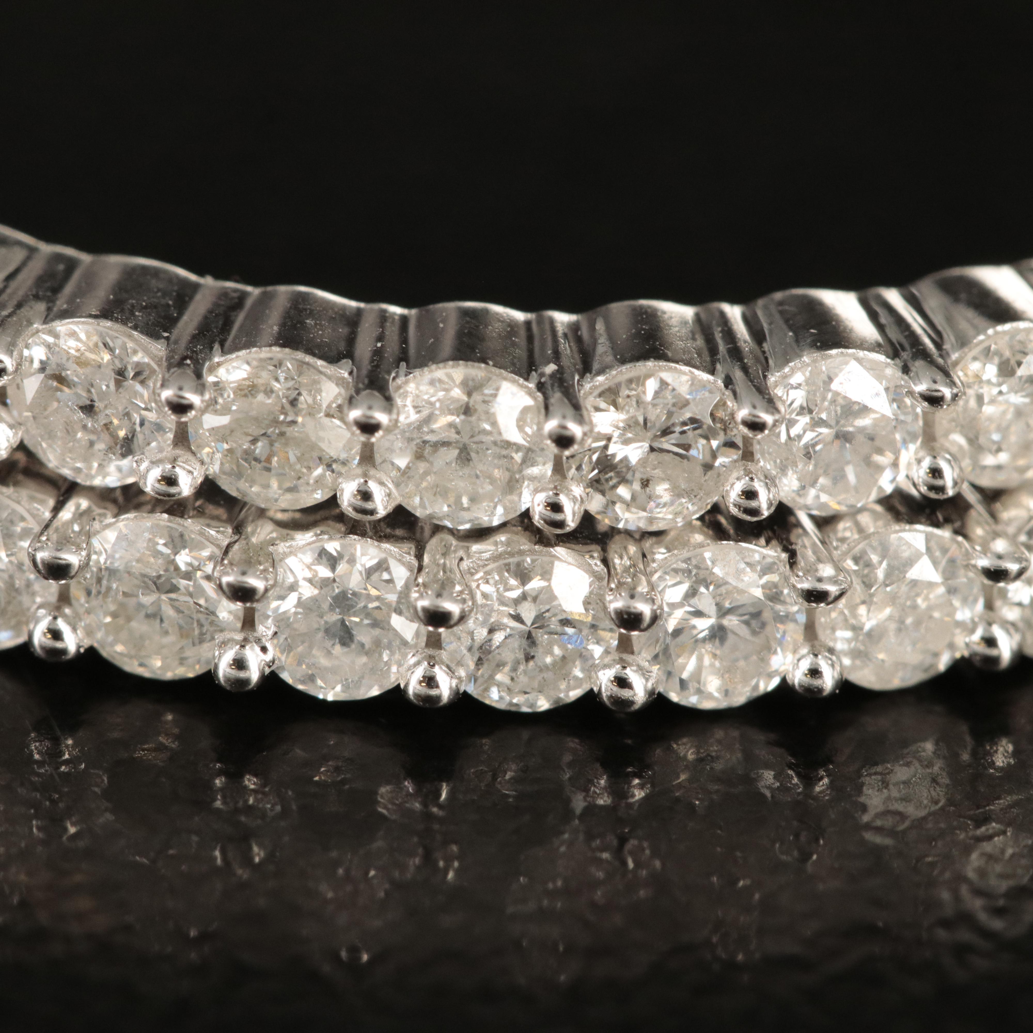 14K 4.56 CTW Diamond Inside-Out Hoop Earrings