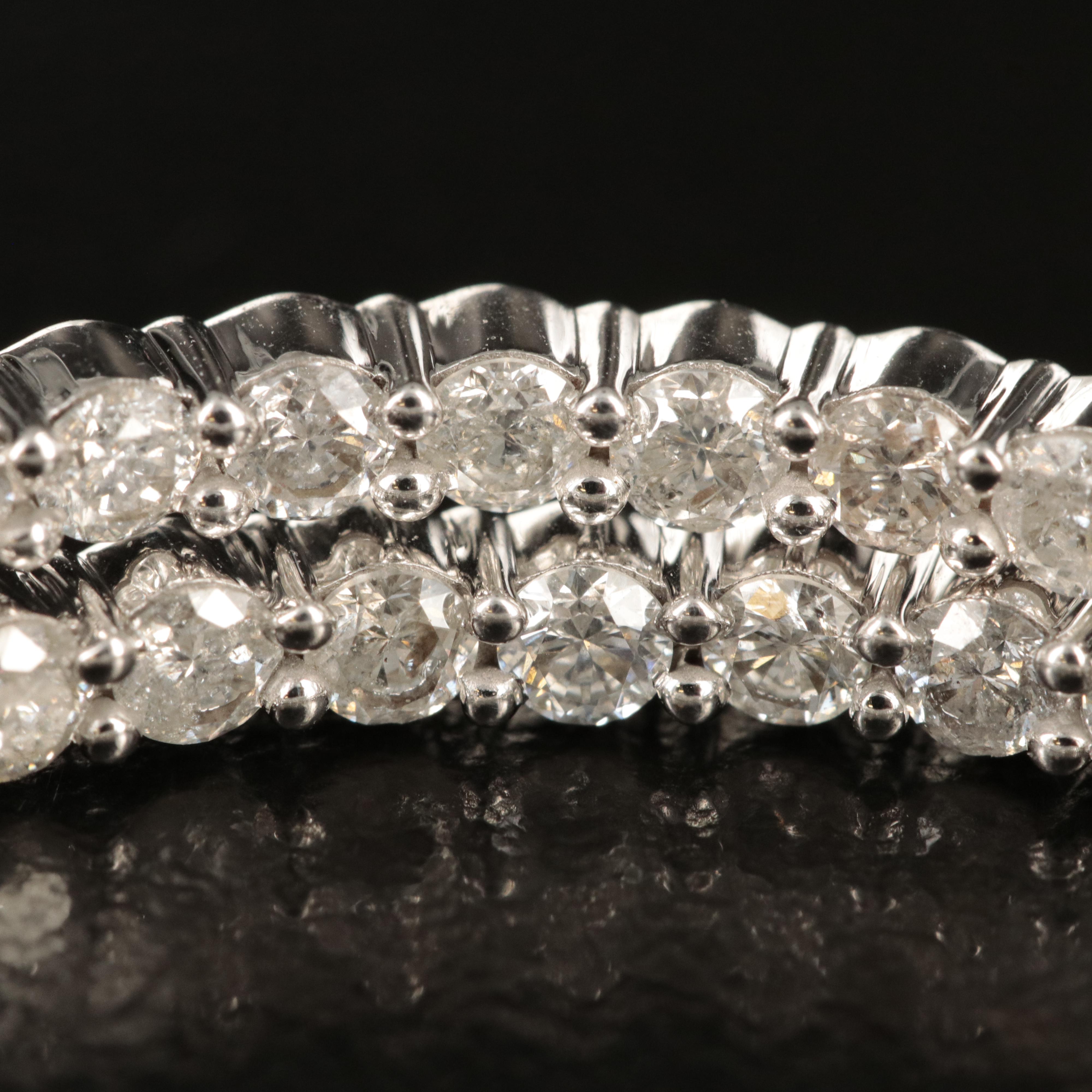 14K 4.56 CTW Diamond Inside-Out Hoop Earrings