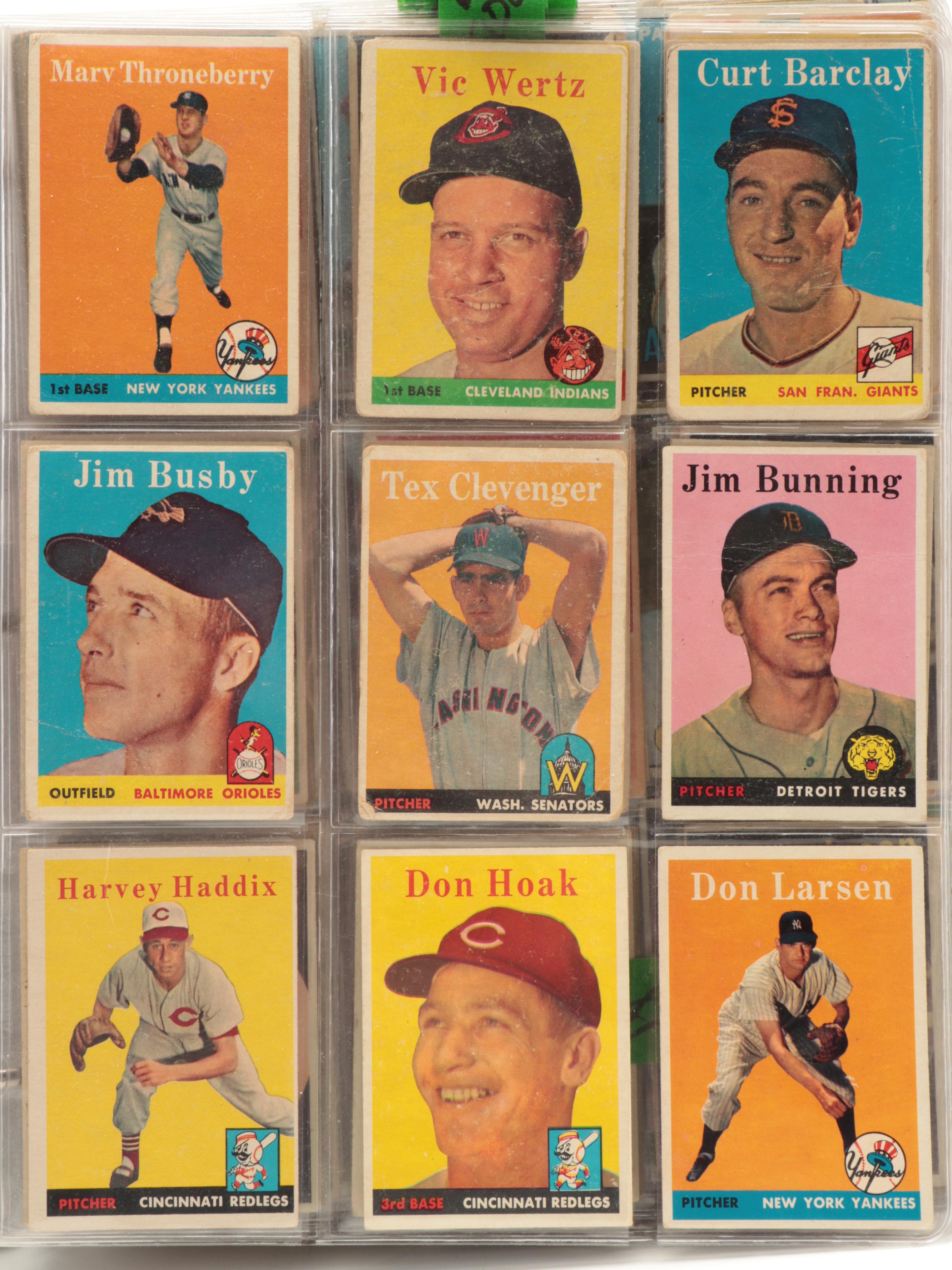 Topps, Bowman Baseball Cards Including Koufax, Brock, Rookies, More, 1950s–1960s