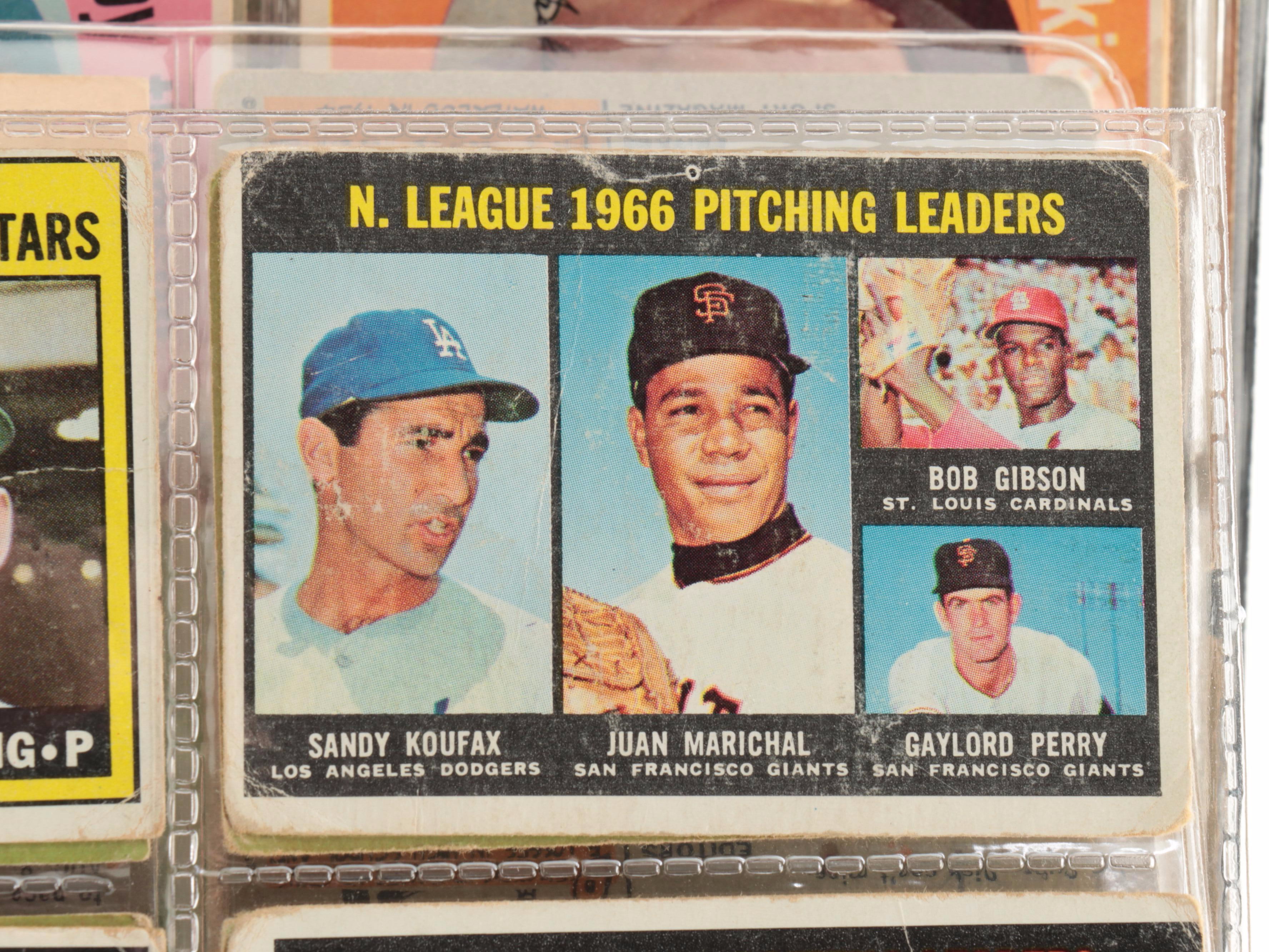 Topps, Bowman Baseball Cards Including Koufax, Brock, Rookies, More, 1950s–1960s