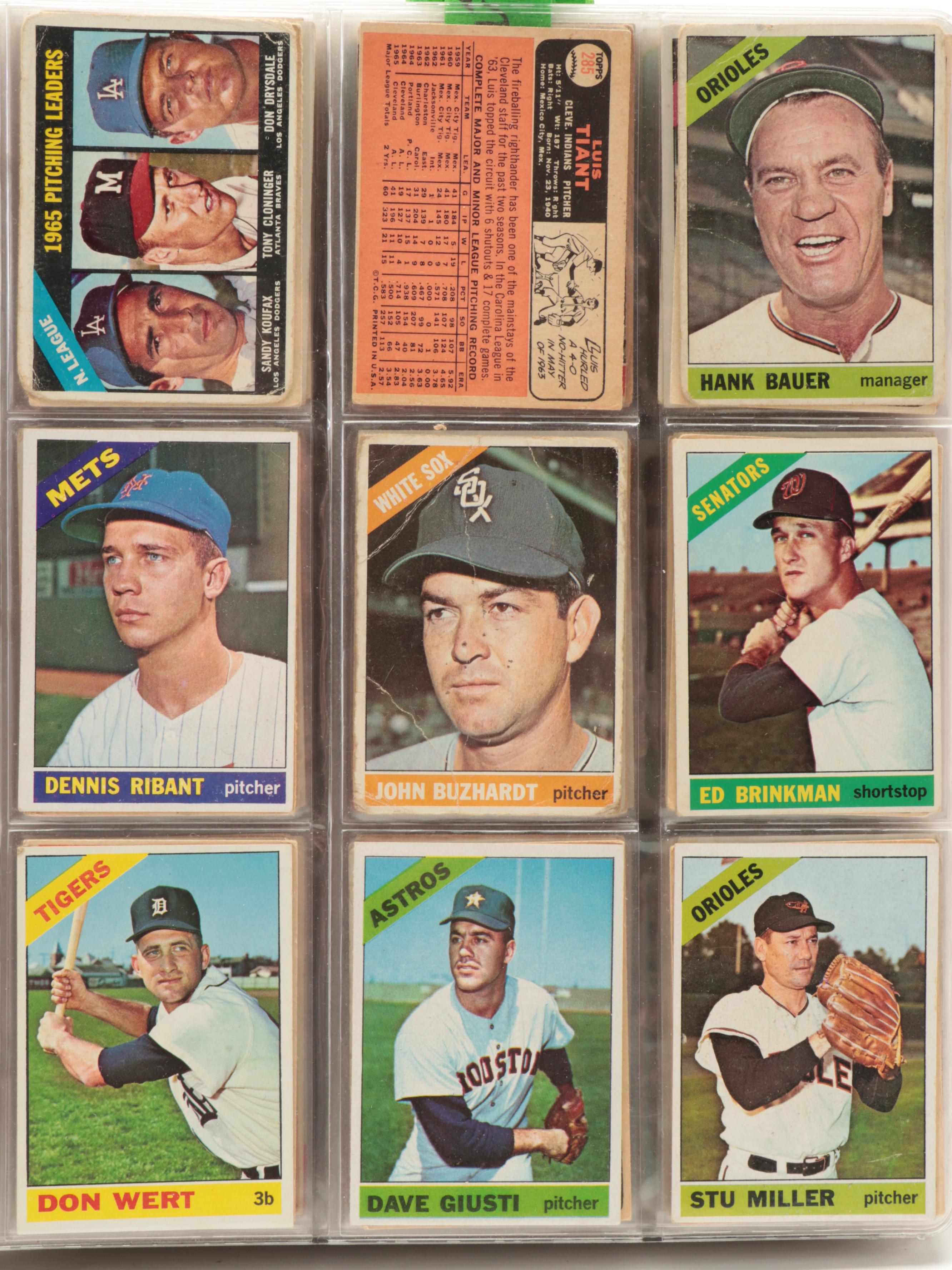 Topps, Bowman Baseball Cards Including Koufax, Brock, Rookies, More, 1950s–1960s