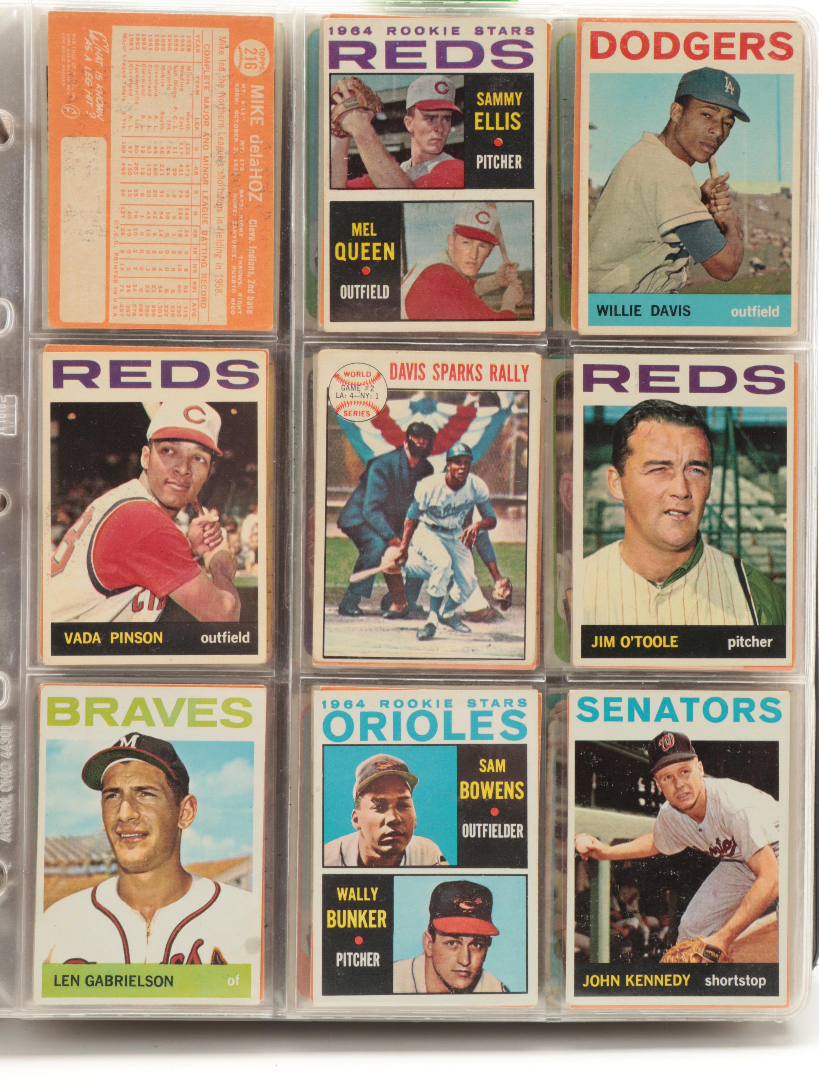 Topps, Bowman Baseball Cards Including Koufax, Brock, Rookies, More, 1950s–1960s