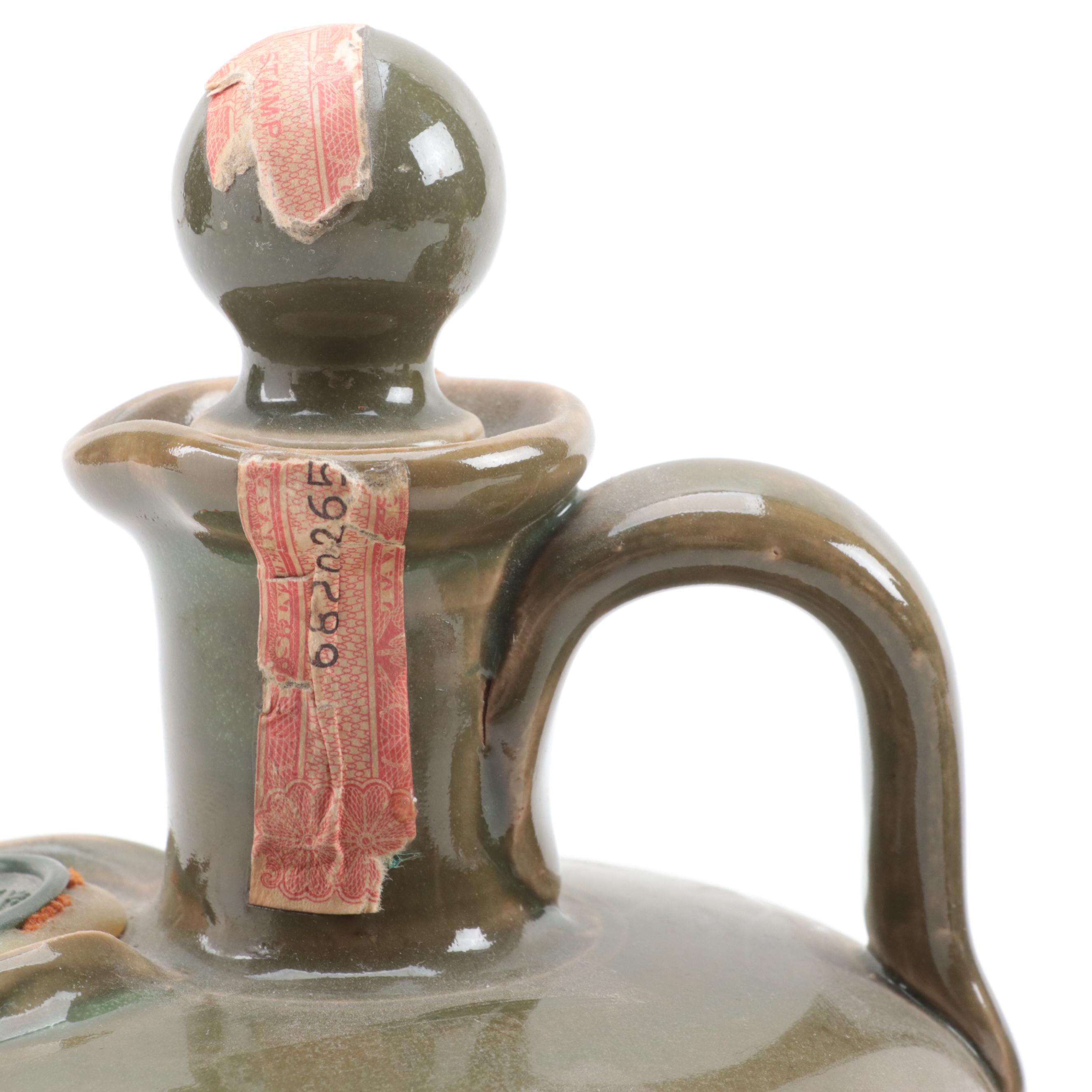 Tullamore Dew Irish Whiskey Stoneware Jug Decanters