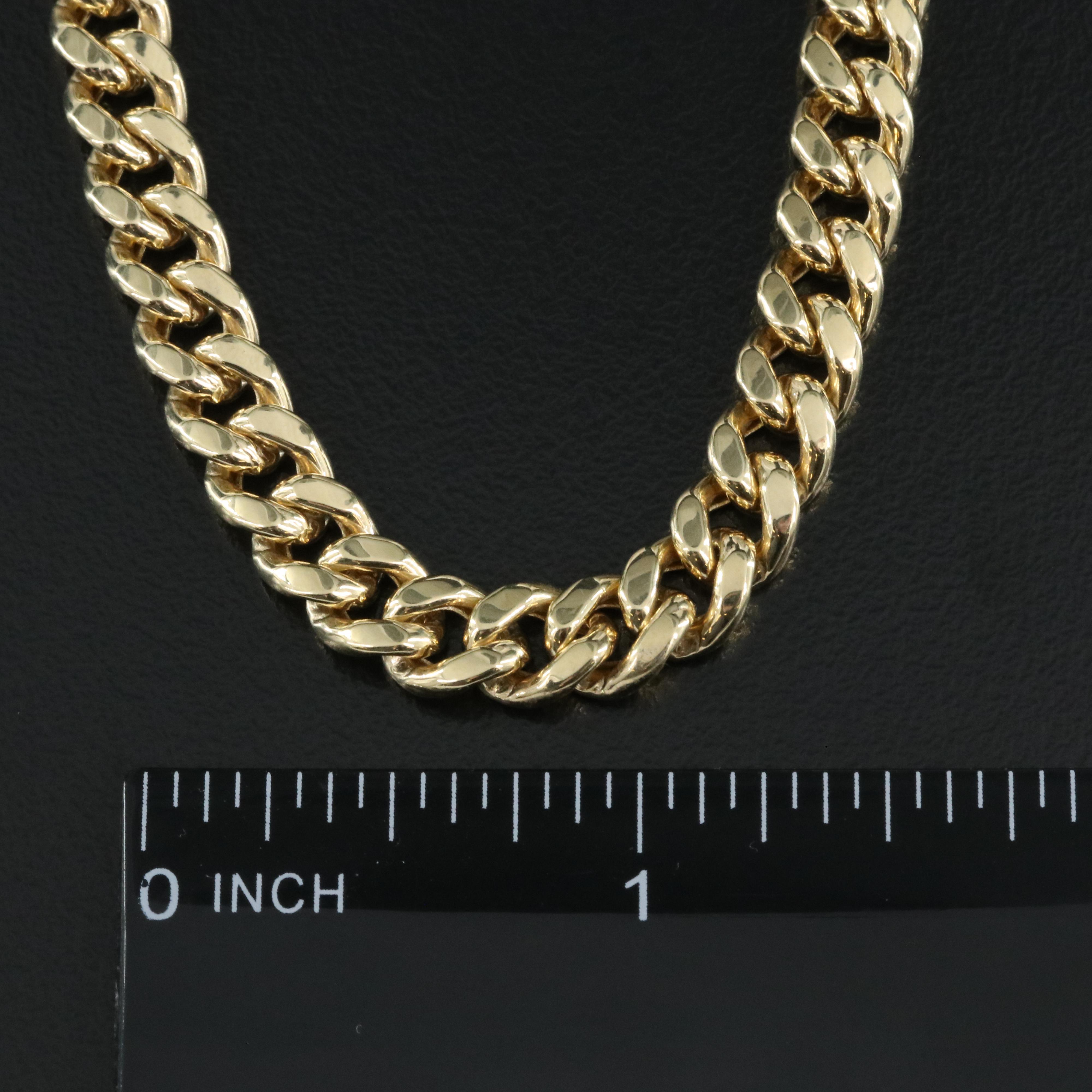 14K Curb Chain Necklace