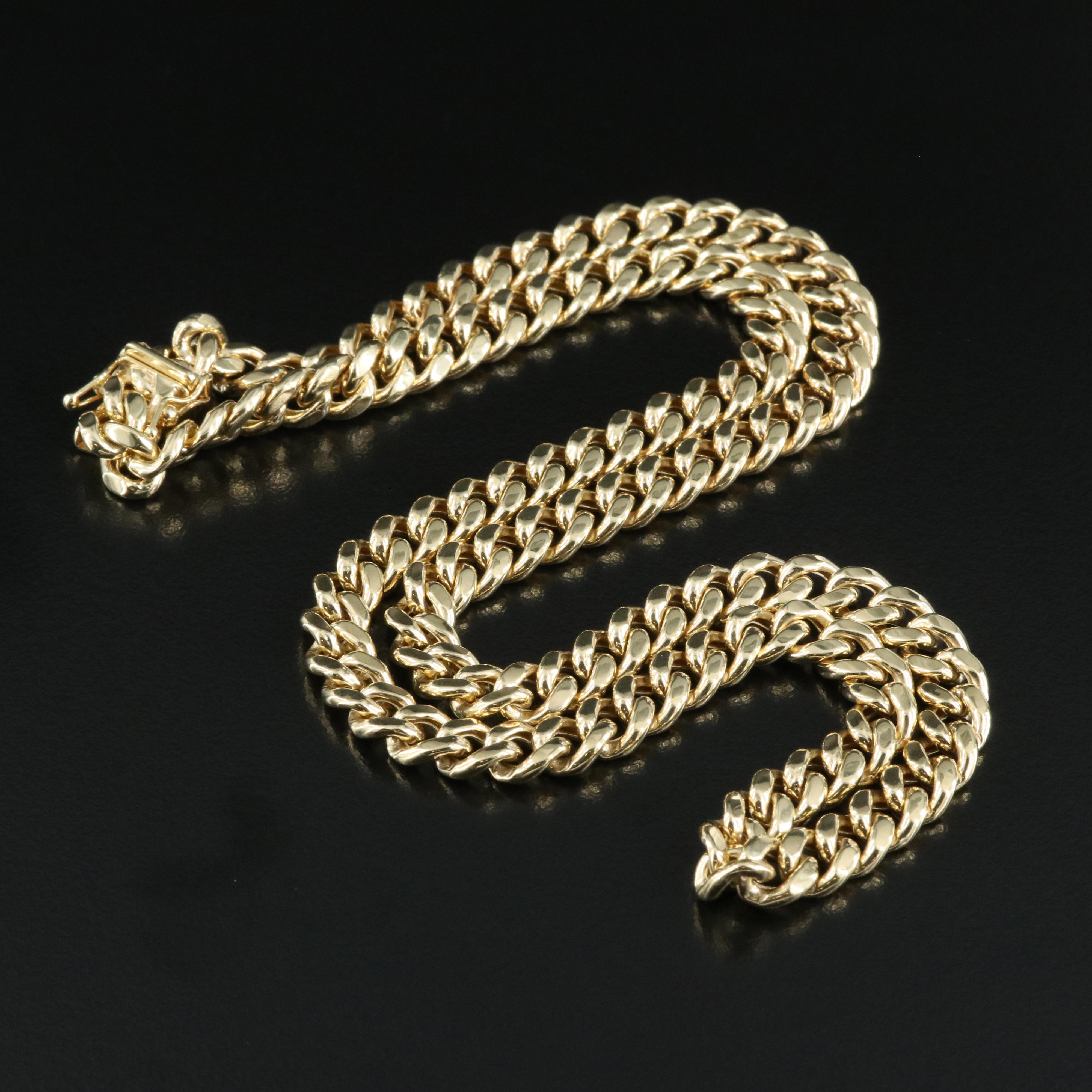 14K Curb Chain Necklace
