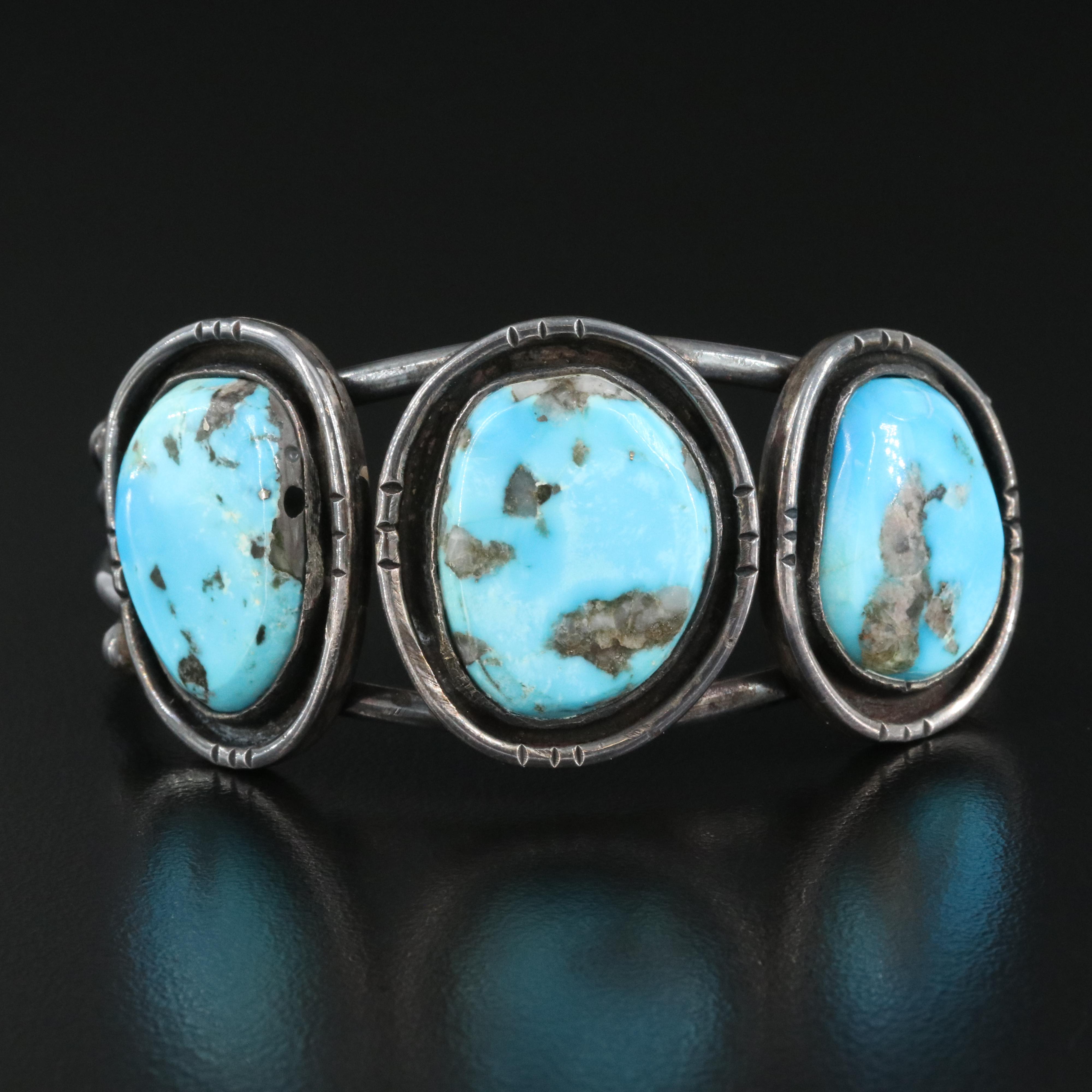 Sterling Turquoise Cuff