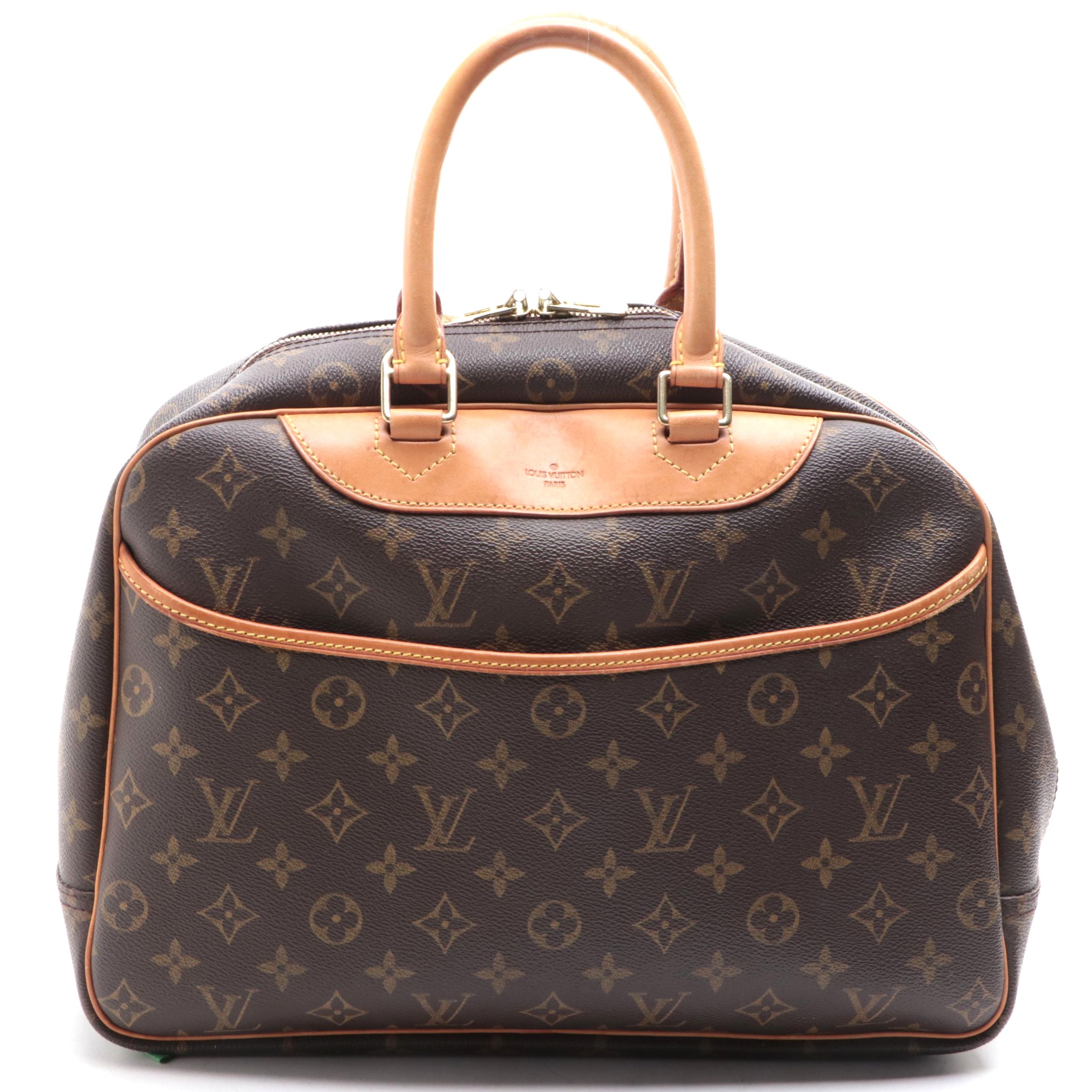 Louis Vuitton Deauville Bag in Monogram Canvas and Vachetta Leather