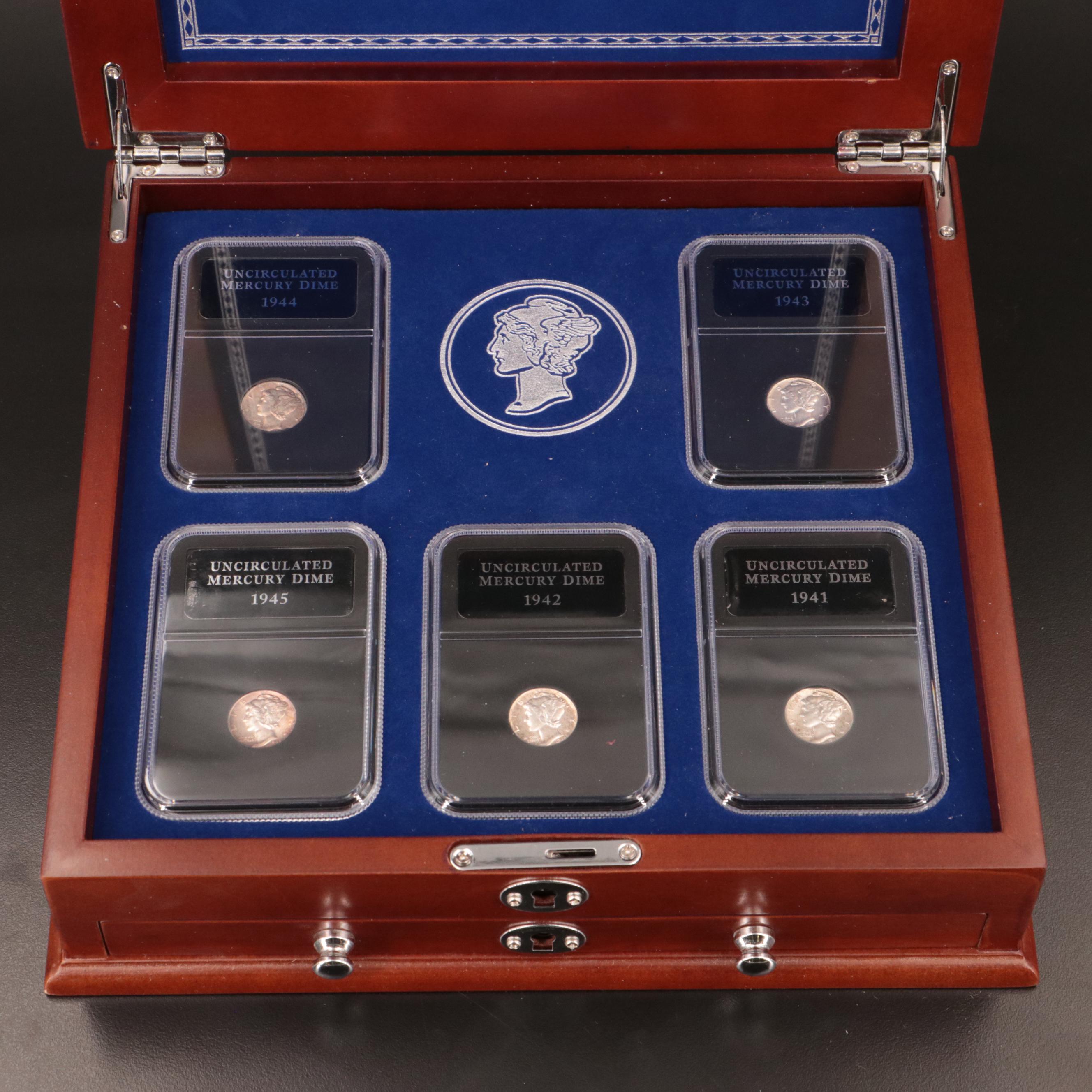 Two Collections of American Type Coins, Liberty Nickels and Mercury Dimes