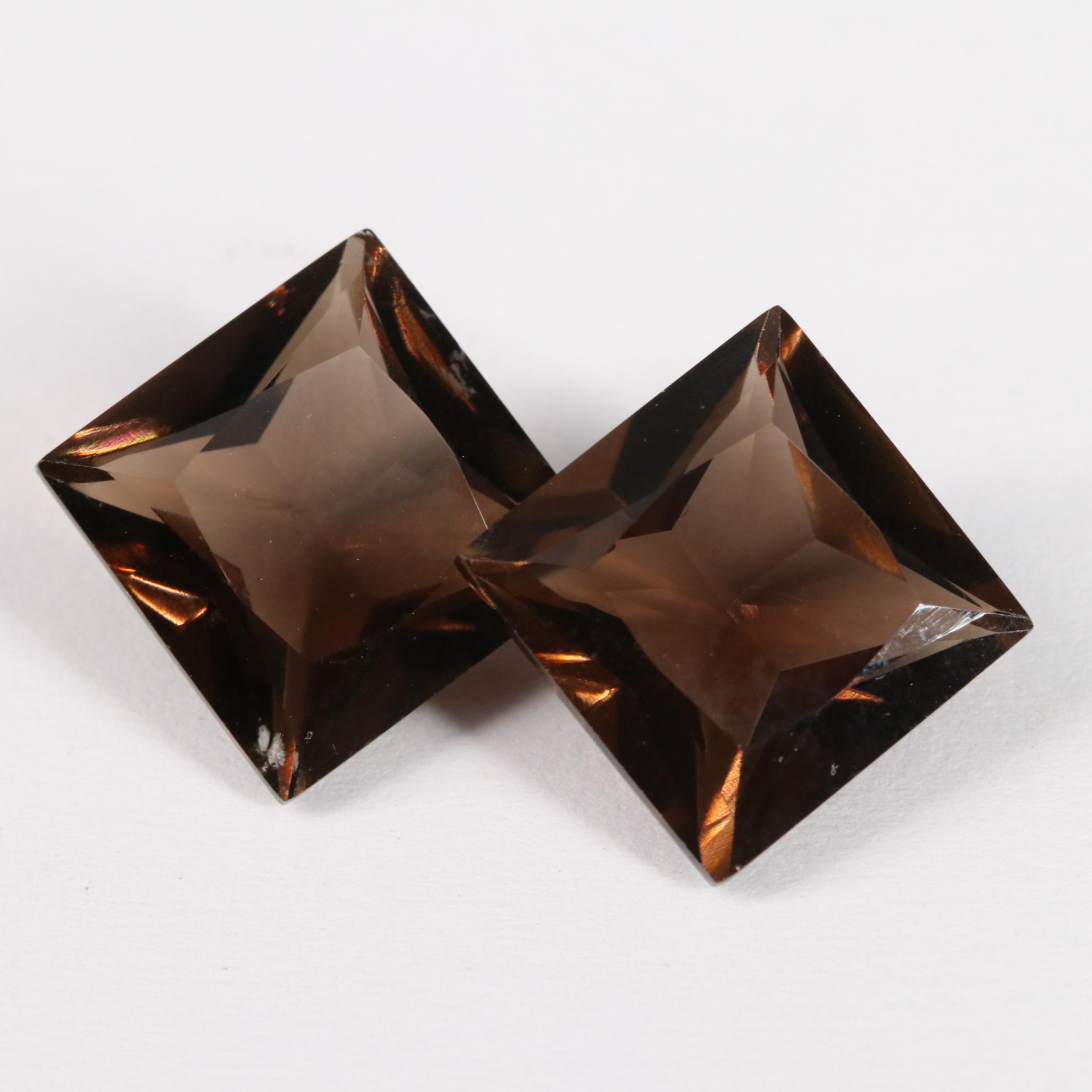 Loose 13.60 CTW Smoky Quartz Lot