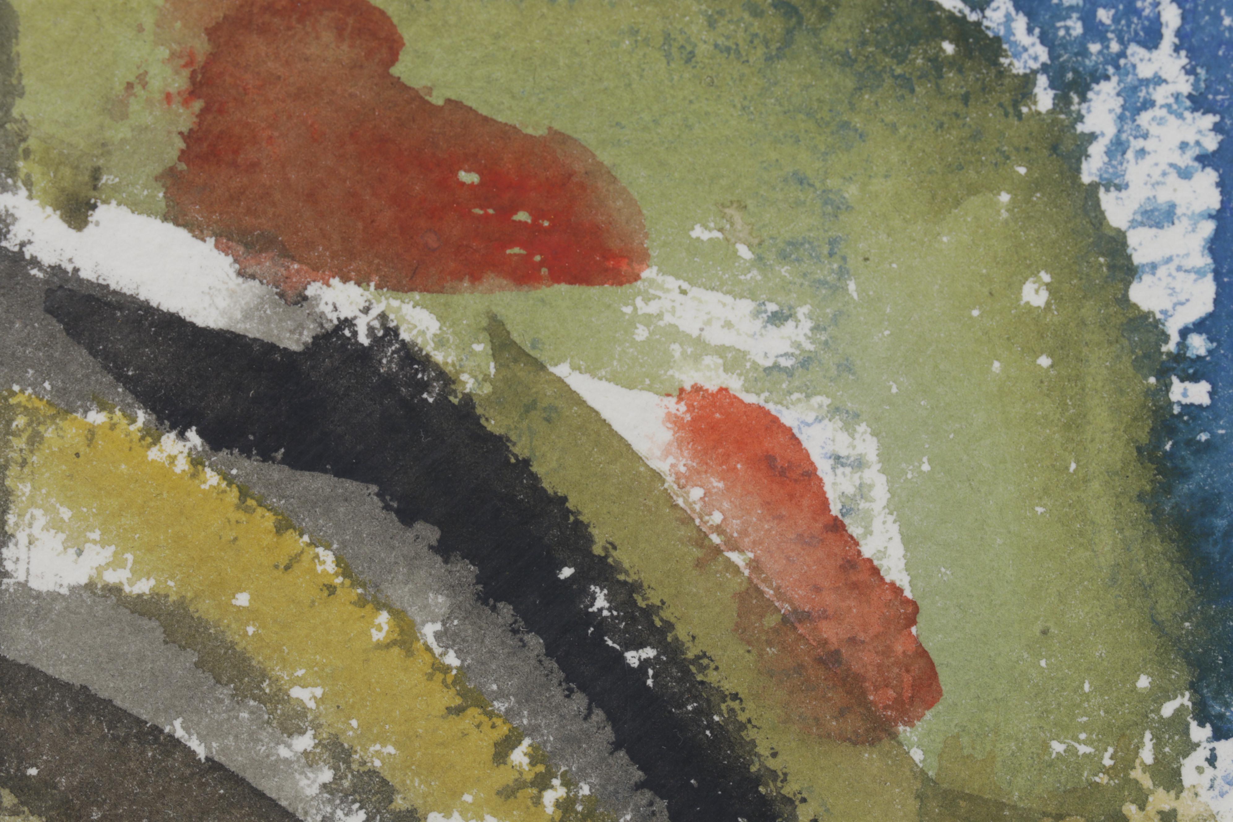 Sidney Chafetz Acrylic Painting "French Landscape I," 1948