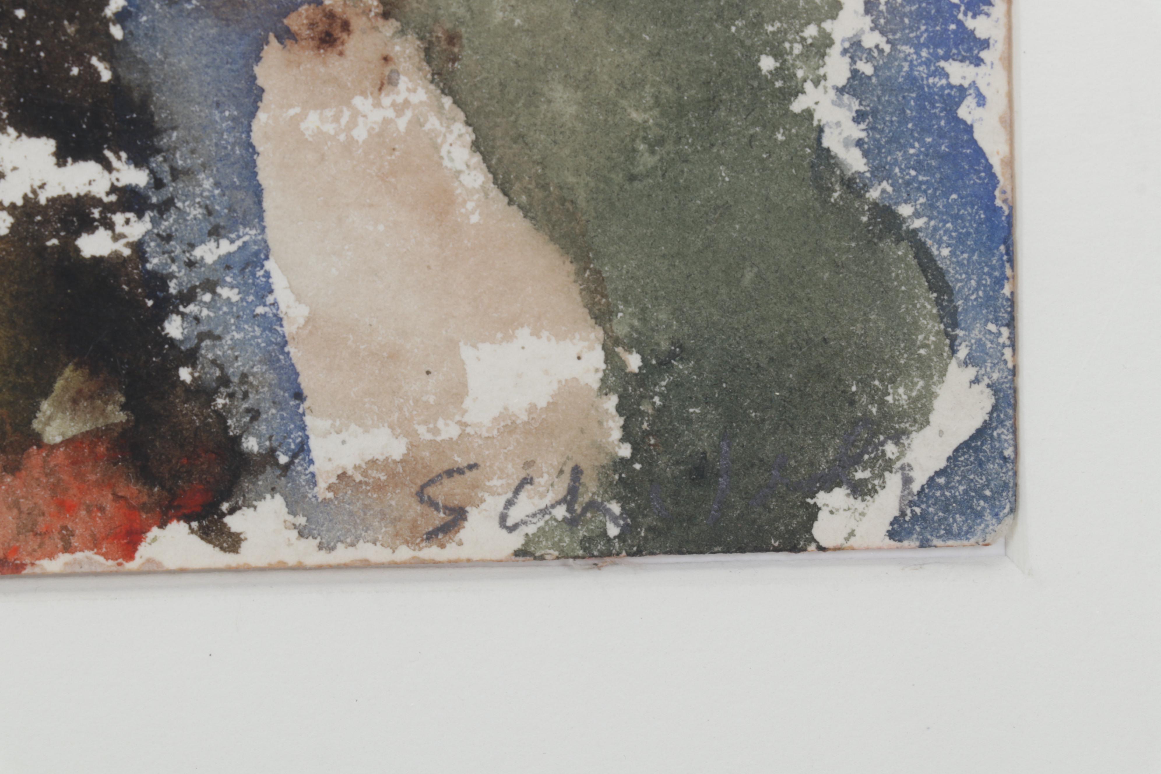 Sidney Chafetz Acrylic Painting "French Landscape I," 1948