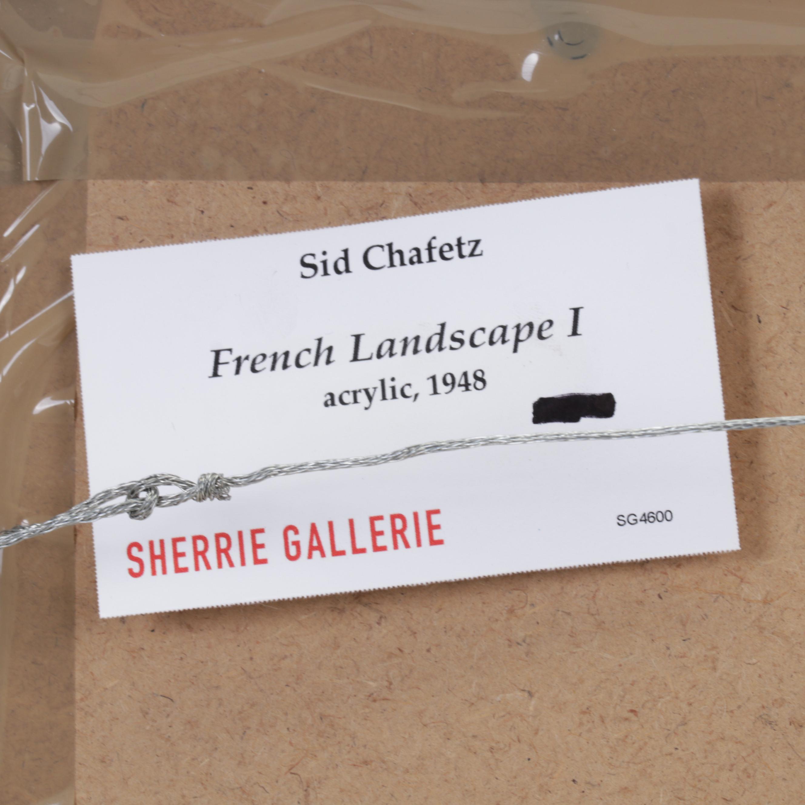 Sidney Chafetz Acrylic Painting "French Landscape I," 1948