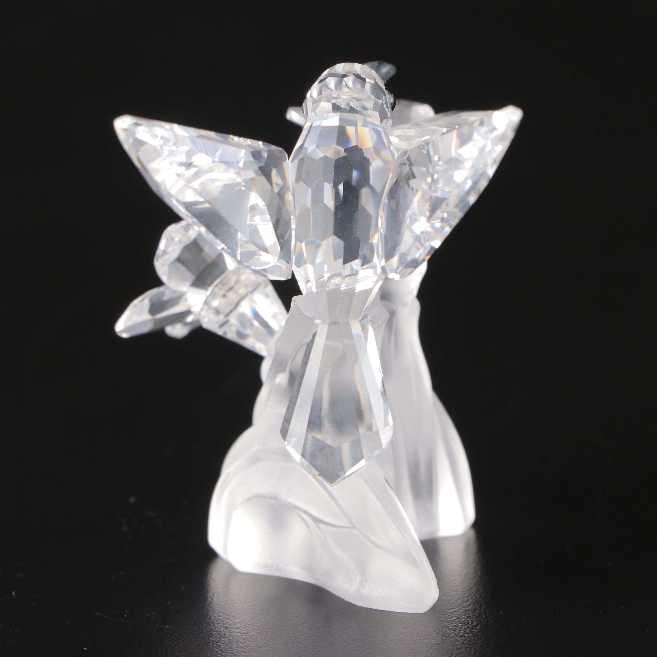 Swarovski Crystal Hummingbird and Maritime Trio Crystal Figurines in Packaging
