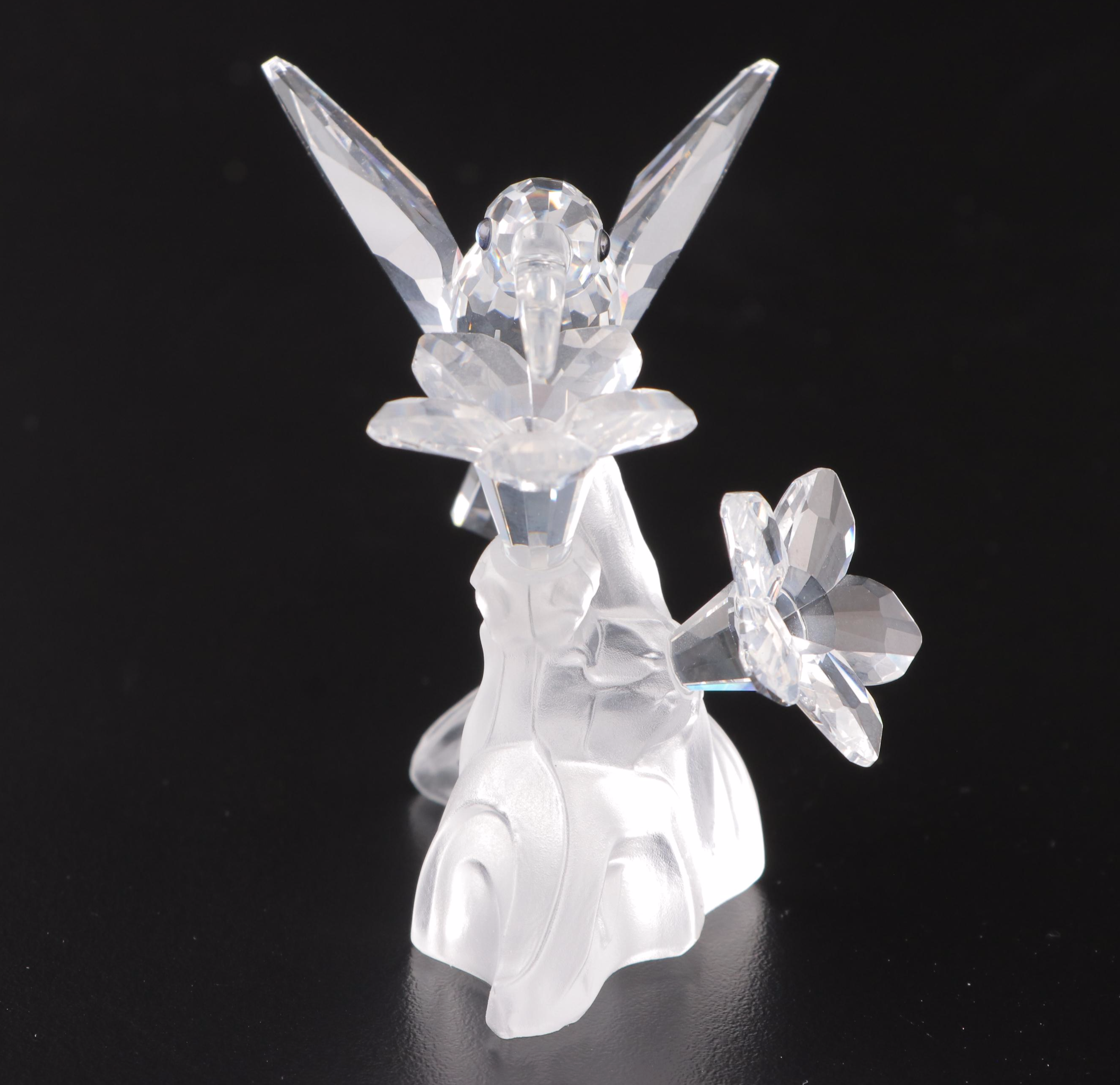 Swarovski Crystal Hummingbird and Maritime Trio Crystal Figurines in Packaging