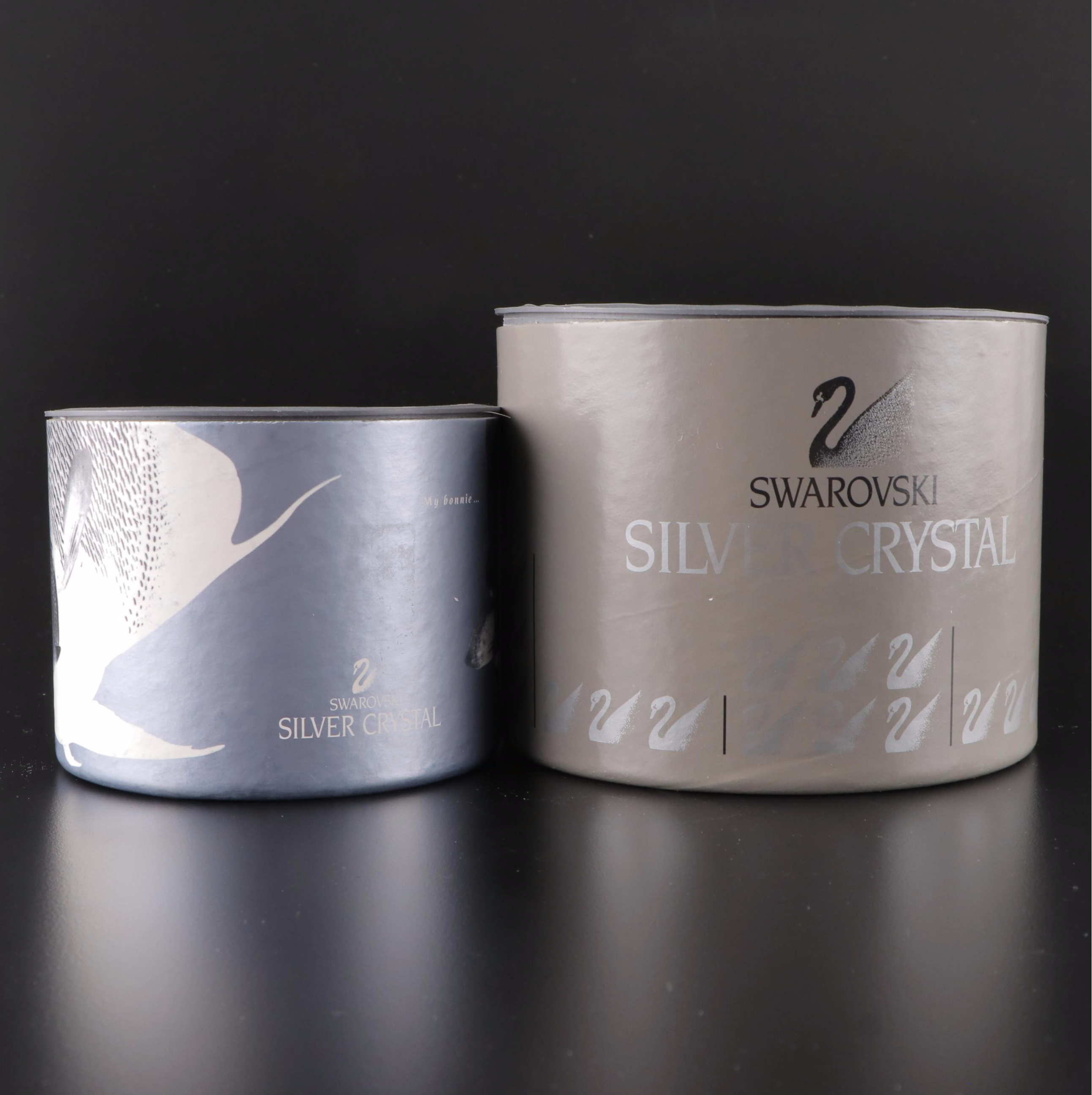 Swarovski Crystal Hummingbird and Maritime Trio Crystal Figurines in Packaging