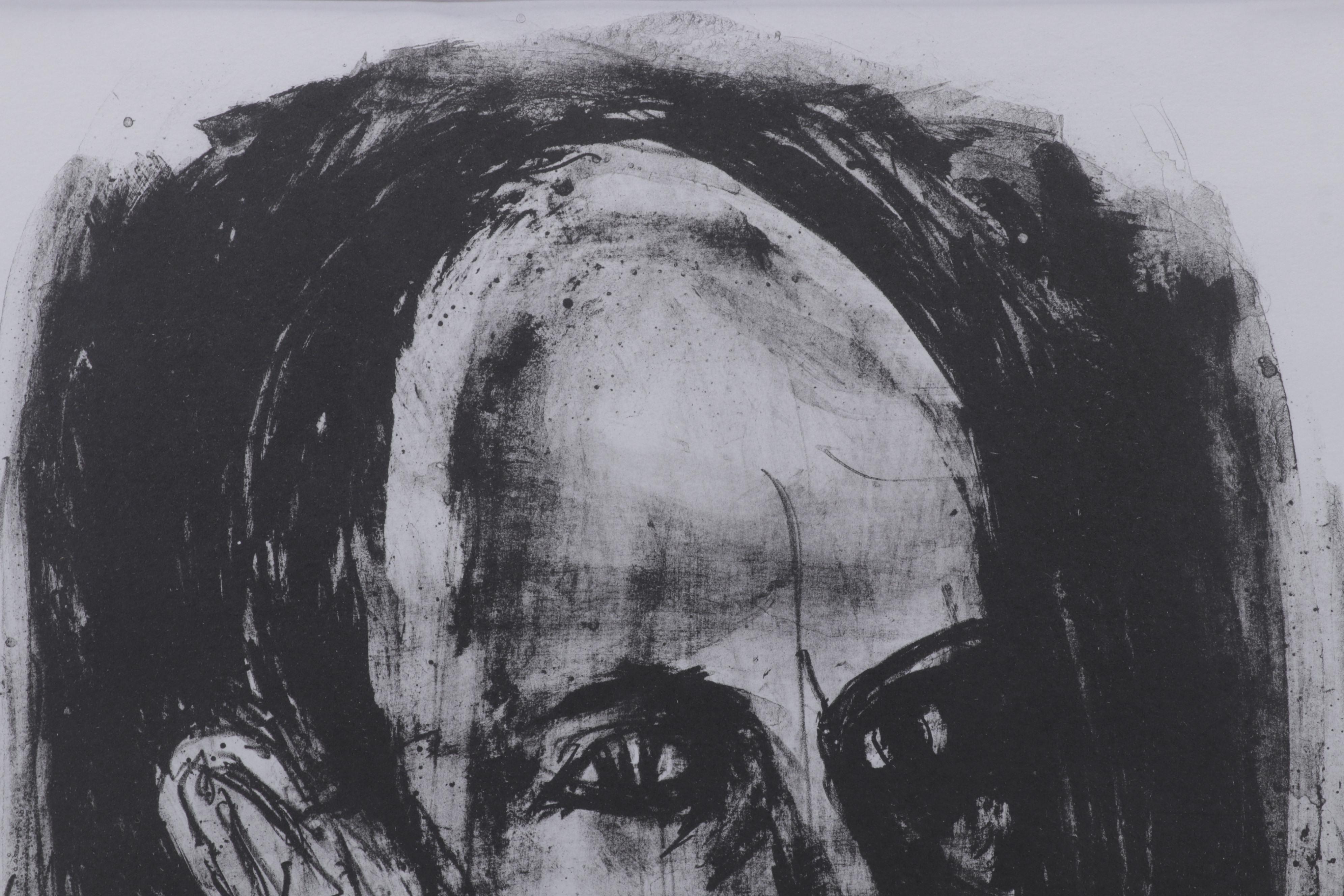 Sidney Chafetz Lithograph "Dr. Stan Cohen, Poet," 2005