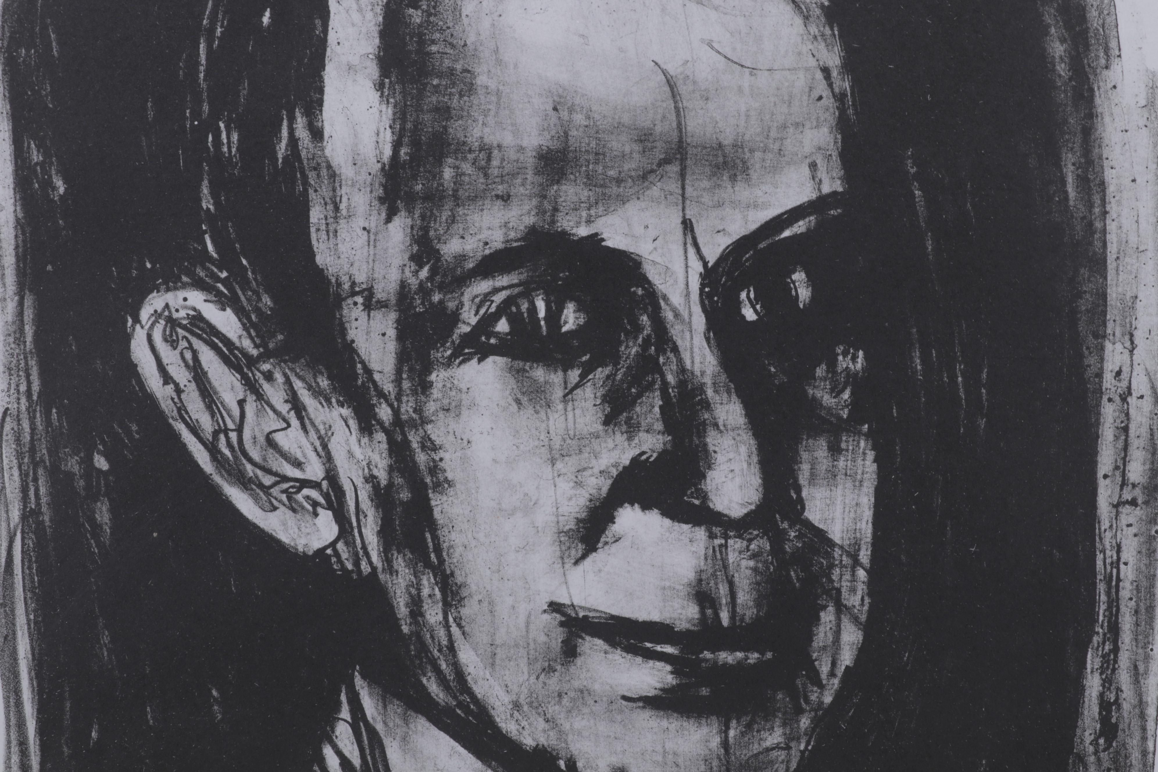 Sidney Chafetz Lithograph "Dr. Stan Cohen, Poet," 2005