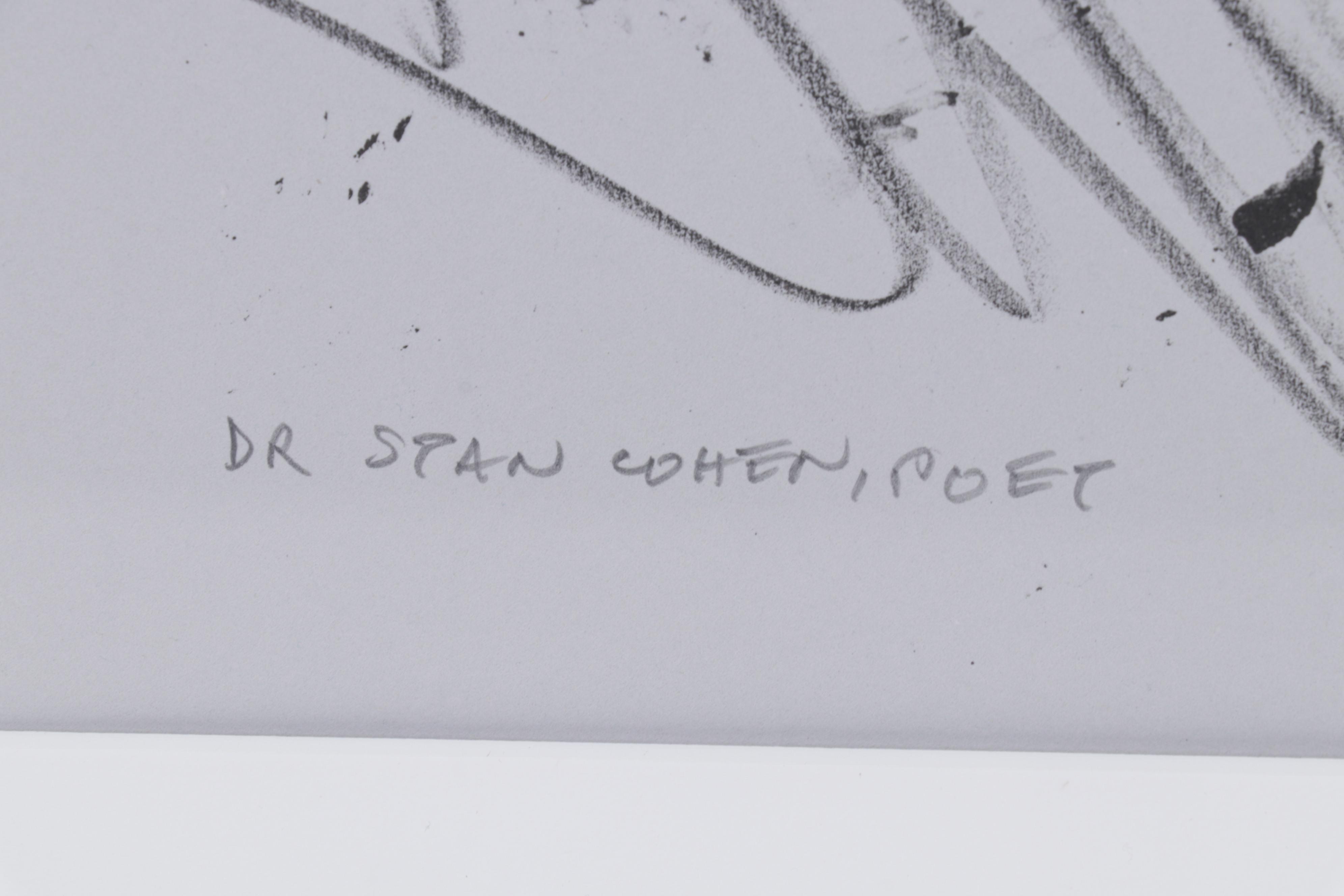 Sidney Chafetz Lithograph "Dr. Stan Cohen, Poet," 2005