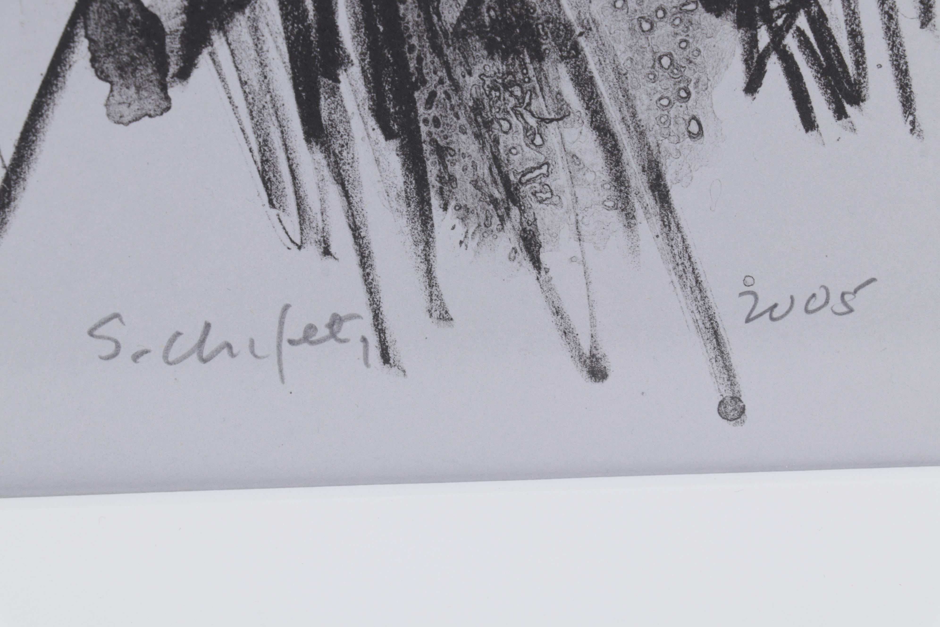 Sidney Chafetz Lithograph "Dr. Stan Cohen, Poet," 2005