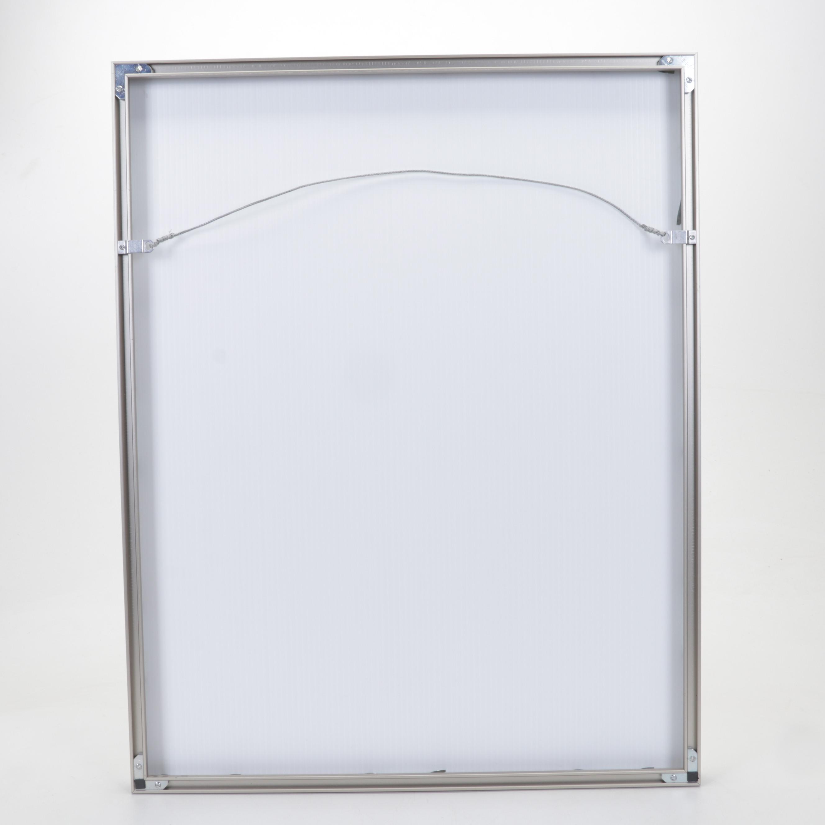 Sidney Chafetz Acrylic Painting of Abstract Figures, Circa 1990