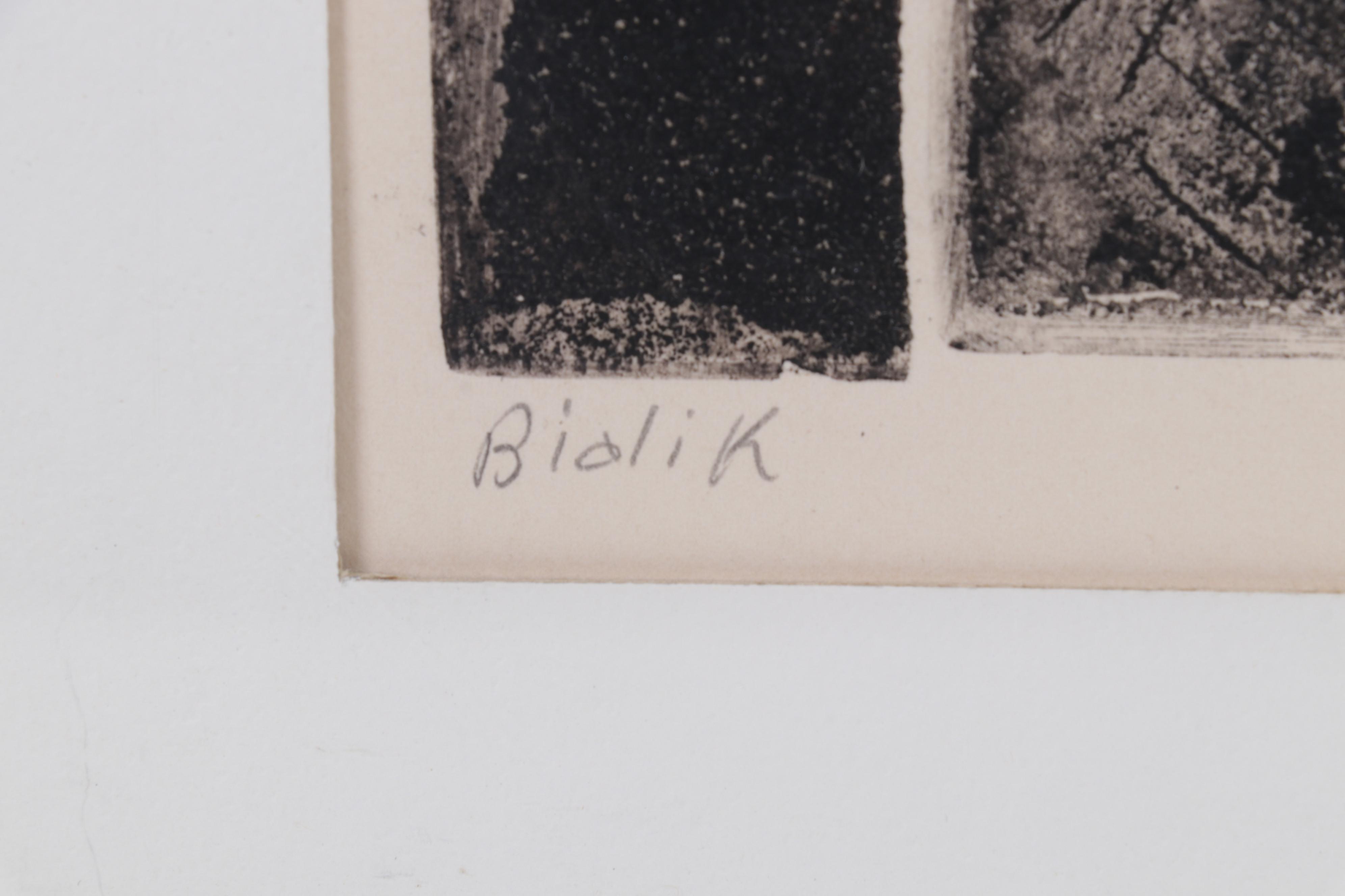 Sidney Chafetz Etching "Bialik," 1978